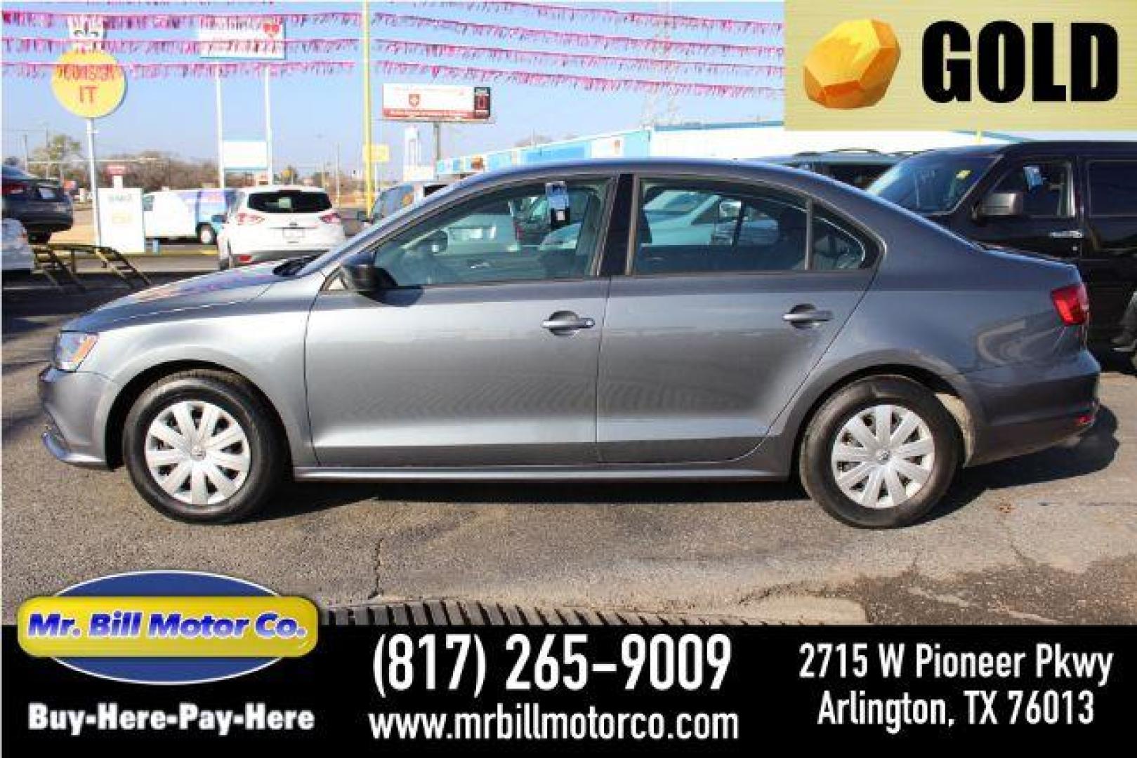 2015 GRAY VOLKSWAGEN JETTA . (3VW2K7AJ3FM) , located at 2715 W Pioneer Pkwy, Arlington, TX, 76013, (817) 265-9009, 32.710262, -97.153236 - Photo#0