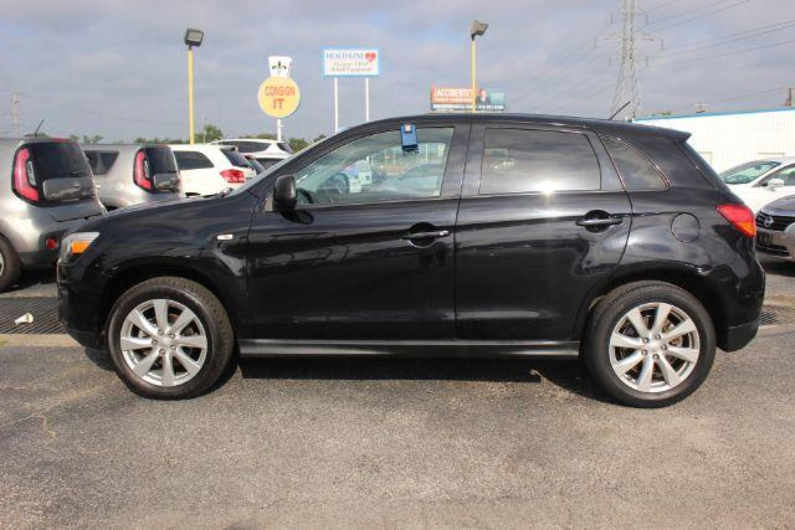 2013 BLACK Mitsubishi Outlander Sport ES 2WD (4A4AP3AU1DE) with an 2.0L L4 DOHC 16V engine, located at 2715 W Pioneer Pkwy, Arlington, TX, 76013, (817) 265-9009, 32.710262, -97.153236 - Photo#1