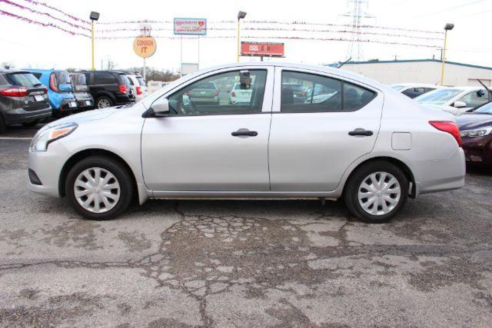 2017 Silver Nissan Versa 1.6 S Plus (3N1CN7AP6HL) with an 1.6L L4 DOHC 16V engine, Continuously Variabl transmission, located at 2715 W Pioneer Pkwy, Arlington, TX, 76013, (817) 265-9009, 32.710262, -97.153236 - Photo#1