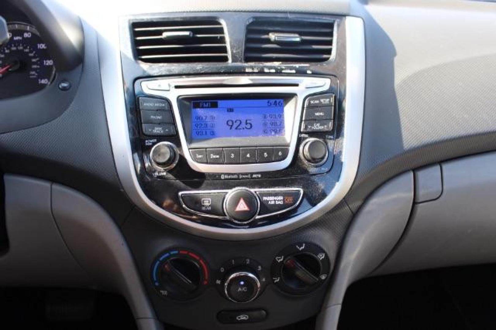 2014 BLACK Hyundai Accent GLS 4-Door (KMHCU4AE3EU) with an 1.6L L4 DOHC 16V engine, located at 2715 W Pioneer Pkwy, Arlington, TX, 76013, (817) 265-9009, 32.710262, -97.153236 - Photo#16