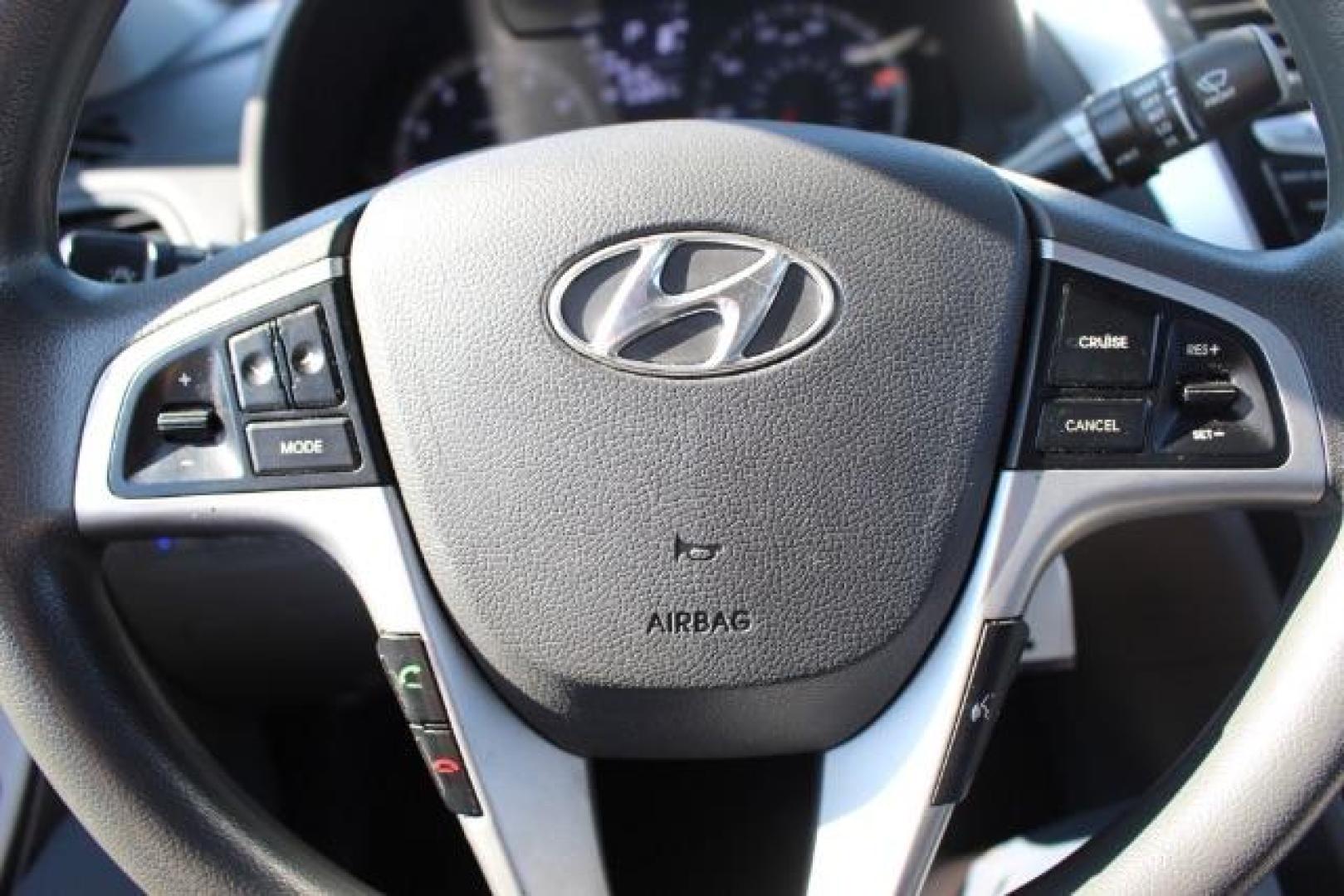 2014 BLACK Hyundai Accent GLS 4-Door (KMHCU4AE3EU) with an 1.6L L4 DOHC 16V engine, located at 2715 W Pioneer Pkwy, Arlington, TX, 76013, (817) 265-9009, 32.710262, -97.153236 - Photo#17