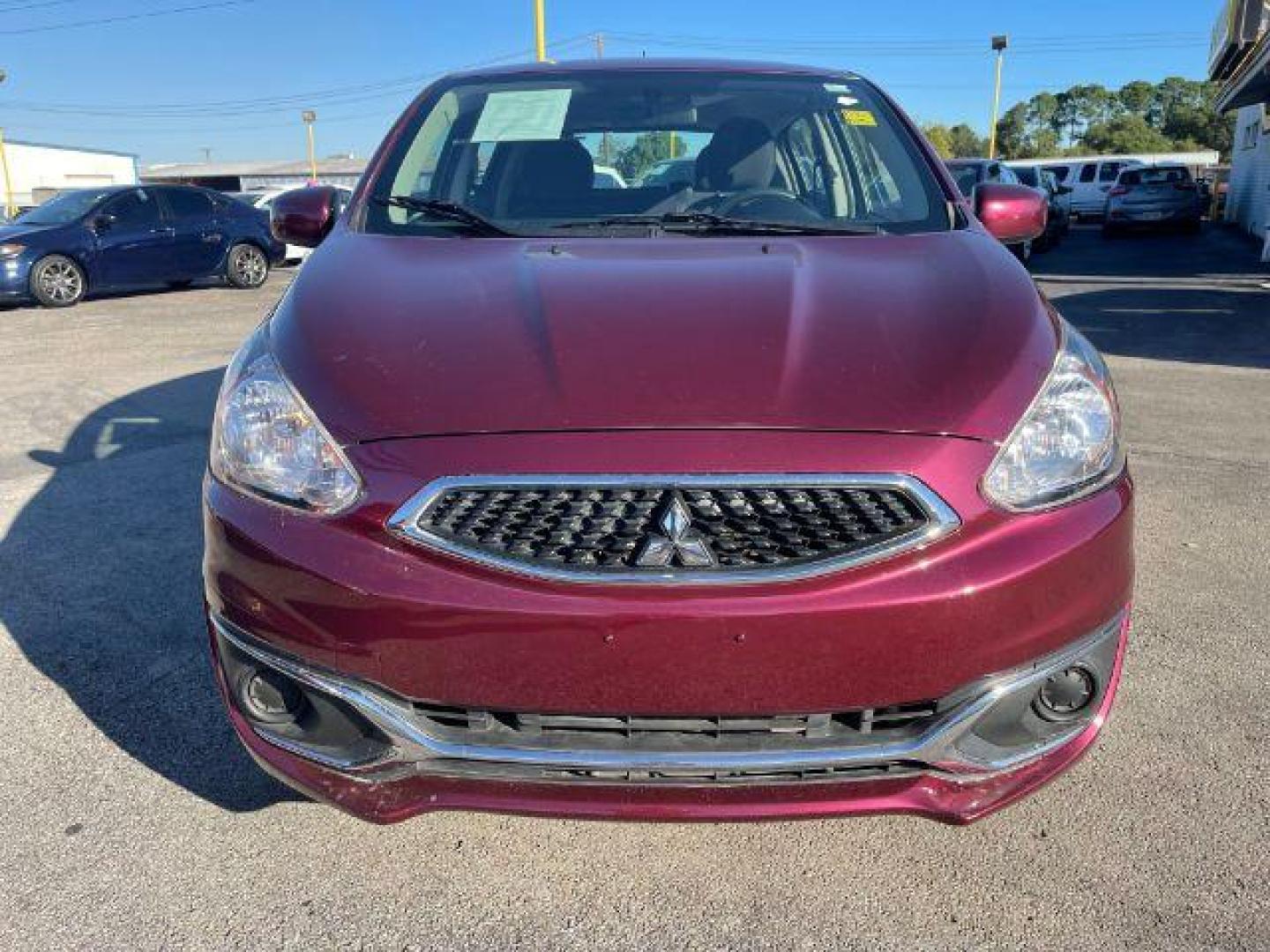 2018 MAROON Mitsubishi Mirage ES CVT (ML32A3HJ0JH) with an 1.2L L3 DOHC engine, Continuously Variabl transmission, located at 2715 W Pioneer Pkwy, Arlington, TX, 76013, (817) 265-9009, 32.710262, -97.153236 - Photo#4