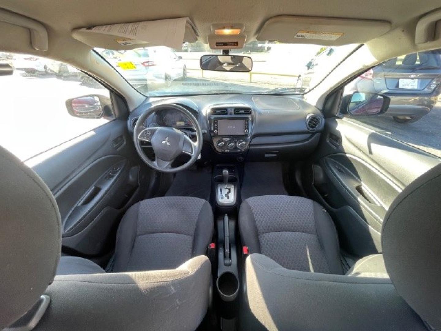 2018 MAROON Mitsubishi Mirage ES CVT (ML32A3HJ0JH) with an 1.2L L3 DOHC engine, Continuously Variabl transmission, located at 2715 W Pioneer Pkwy, Arlington, TX, 76013, (817) 265-9009, 32.710262, -97.153236- Photo#12