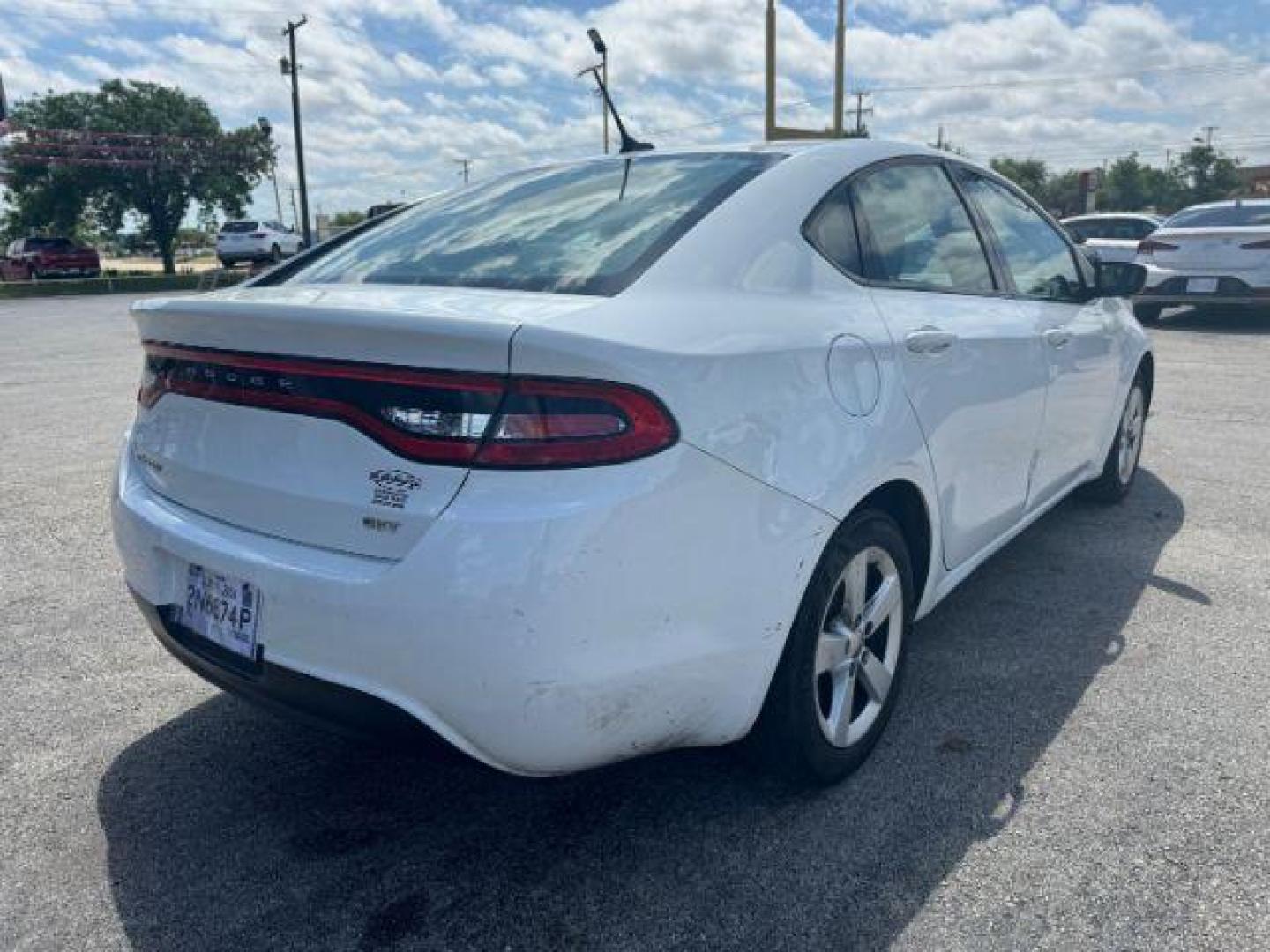 2016 WHITE Dodge Dart SXT (1C3CDFBBXGD) with an 2.4L L4 DOHC 16V engine, located at 2715 W Pioneer Pkwy, Arlington, TX, 76013, (817) 265-9009, 32.710262, -97.153236 - Photo#6