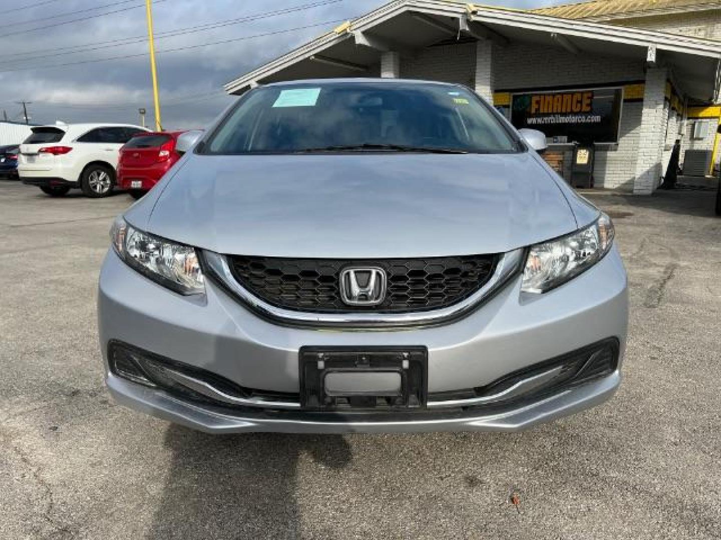 2013 SILVER Honda Civic LX Sedan 5-Speed AT (2HGFB2F59DH) with an 1.8L L4 SOHC 16V engine, 5-Speed Automatic transmission, located at 2715 W Pioneer Pkwy, Arlington, TX, 76013, (817) 265-9009, 32.710262, -97.153236 - Photo#3