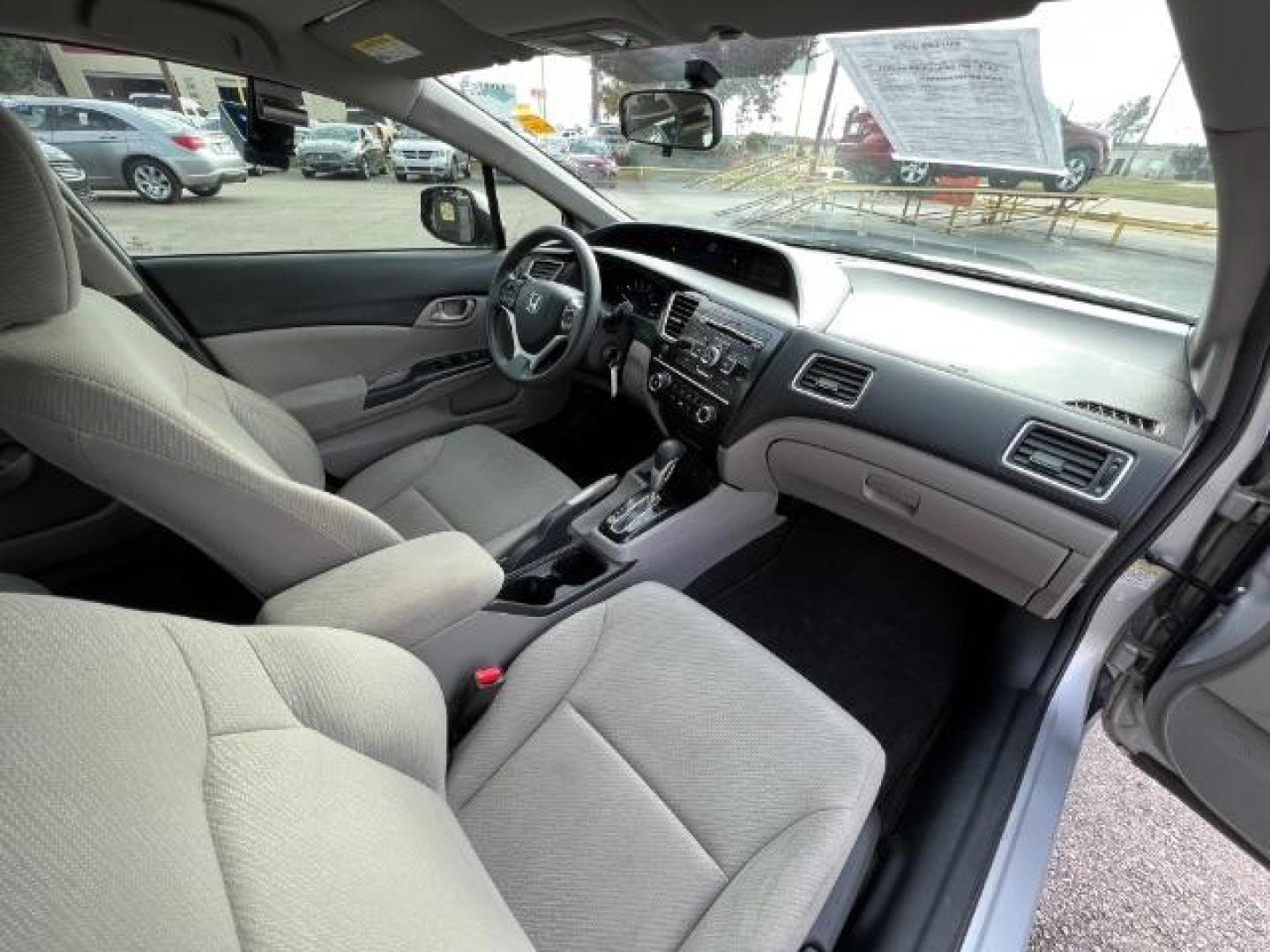 2013 SILVER Honda Civic LX Sedan 5-Speed AT (2HGFB2F59DH) with an 1.8L L4 SOHC 16V engine, 5-Speed Automatic transmission, located at 2715 W Pioneer Pkwy, Arlington, TX, 76013, (817) 265-9009, 32.710262, -97.153236 - Photo#10