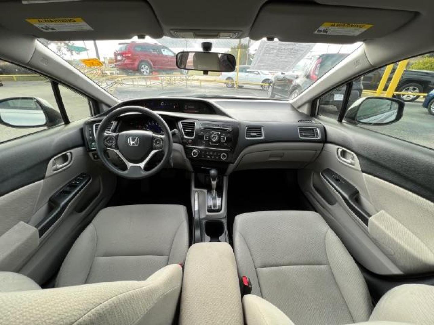 2013 SILVER Honda Civic LX Sedan 5-Speed AT (2HGFB2F59DH) with an 1.8L L4 SOHC 16V engine, 5-Speed Automatic transmission, located at 2715 W Pioneer Pkwy, Arlington, TX, 76013, (817) 265-9009, 32.710262, -97.153236 - Photo#12