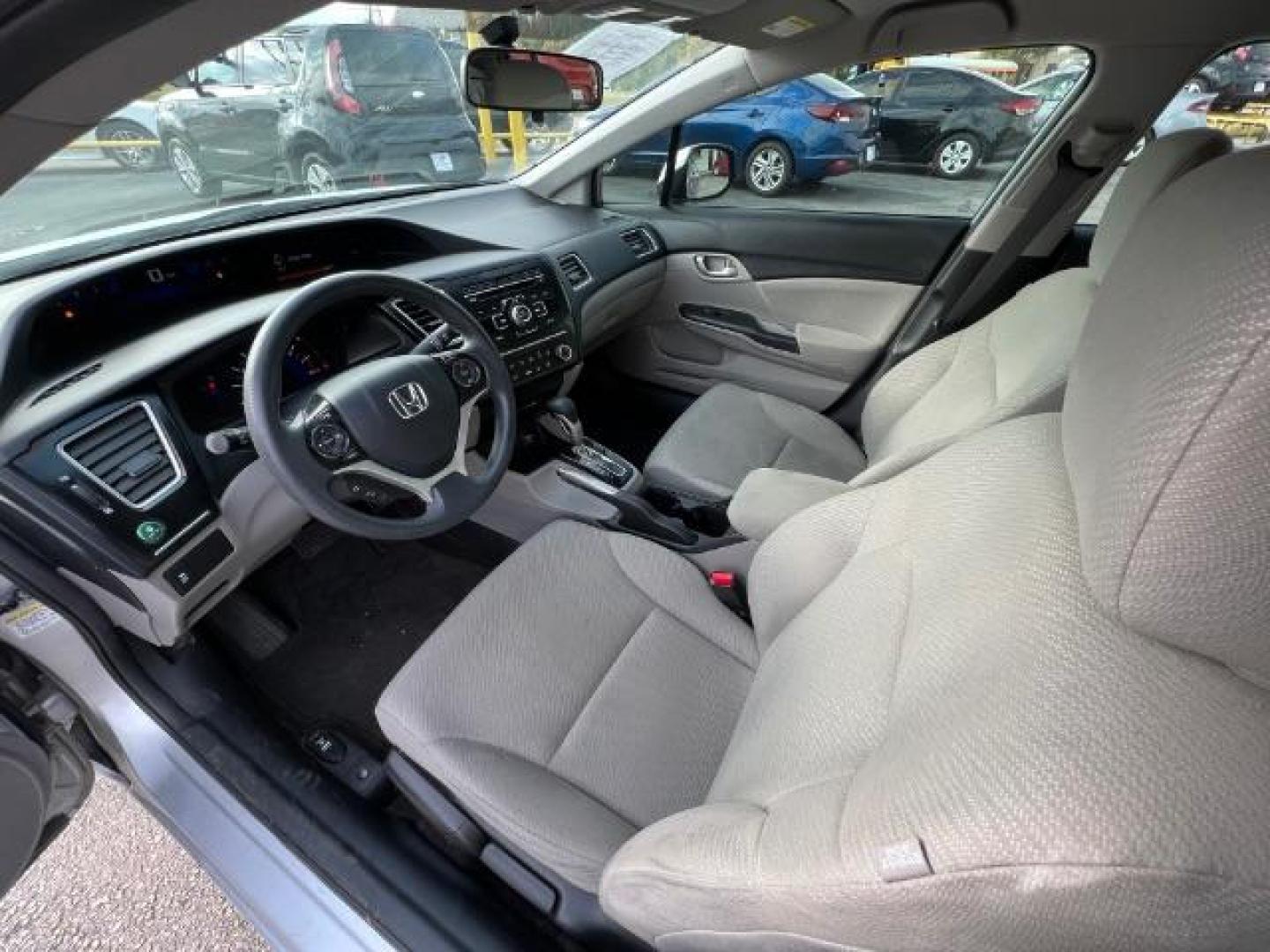 2013 SILVER Honda Civic LX Sedan 5-Speed AT (2HGFB2F59DH) with an 1.8L L4 SOHC 16V engine, 5-Speed Automatic transmission, located at 2715 W Pioneer Pkwy, Arlington, TX, 76013, (817) 265-9009, 32.710262, -97.153236 - Photo#13