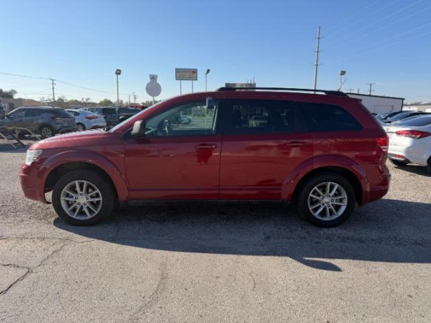 2010 RED Dodge Journey SXT (3D4PG5FV6AT) with an 3.5L V6 SOHC 24V engine, 6-Speed Automatic transmission, located at 2715 W Pioneer Pkwy, Arlington, TX, 76013, (817) 265-9009, 32.710262, -97.153236 - Photo#2