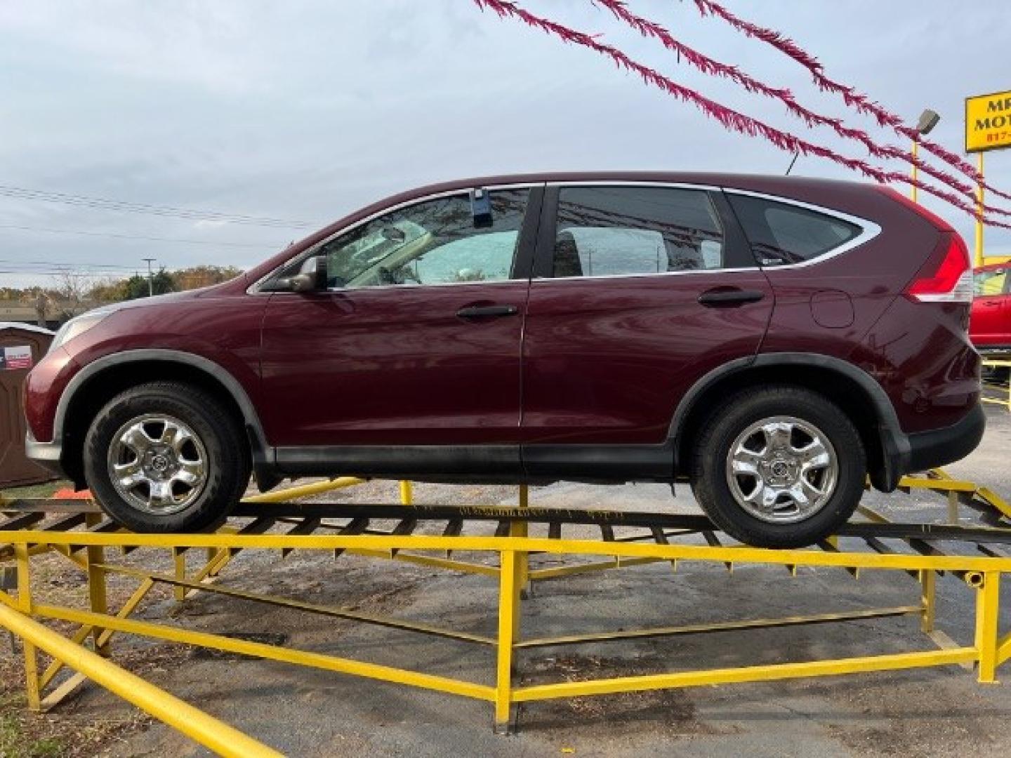 2012 MAROON Honda CR-V LX 2WD 5-Speed AT (5J6RM3H31CL) with an 2.4L L4 DOHC 16V engine, 5-Speed Automatic transmission, located at 2715 W Pioneer Pkwy, Arlington, TX, 76013, (817) 265-9009, 32.710262, -97.153236- Photo#1