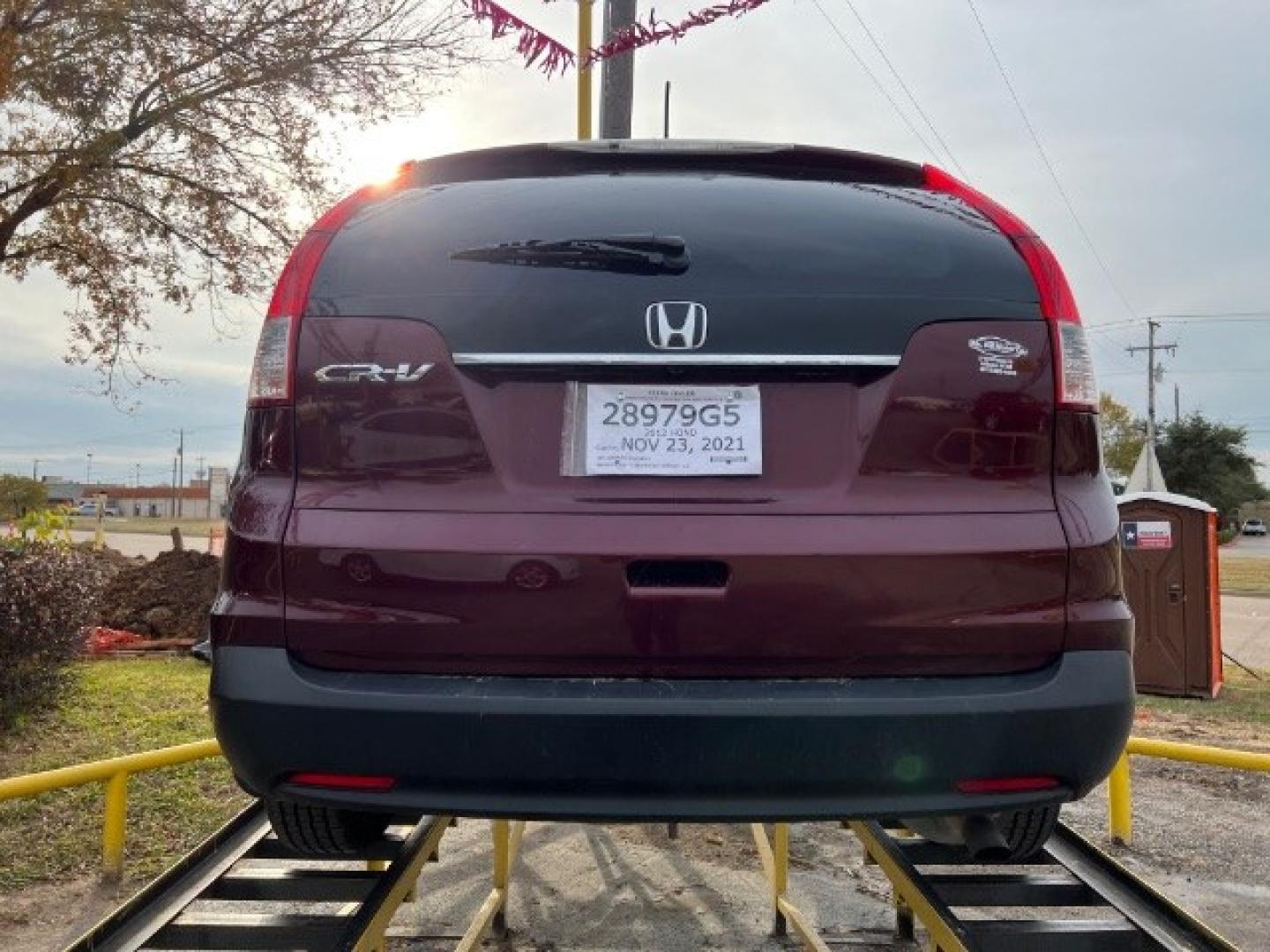 2012 MAROON Honda CR-V LX 2WD 5-Speed AT (5J6RM3H31CL) with an 2.4L L4 DOHC 16V engine, 5-Speed Automatic transmission, located at 2715 W Pioneer Pkwy, Arlington, TX, 76013, (817) 265-9009, 32.710262, -97.153236- Photo#2