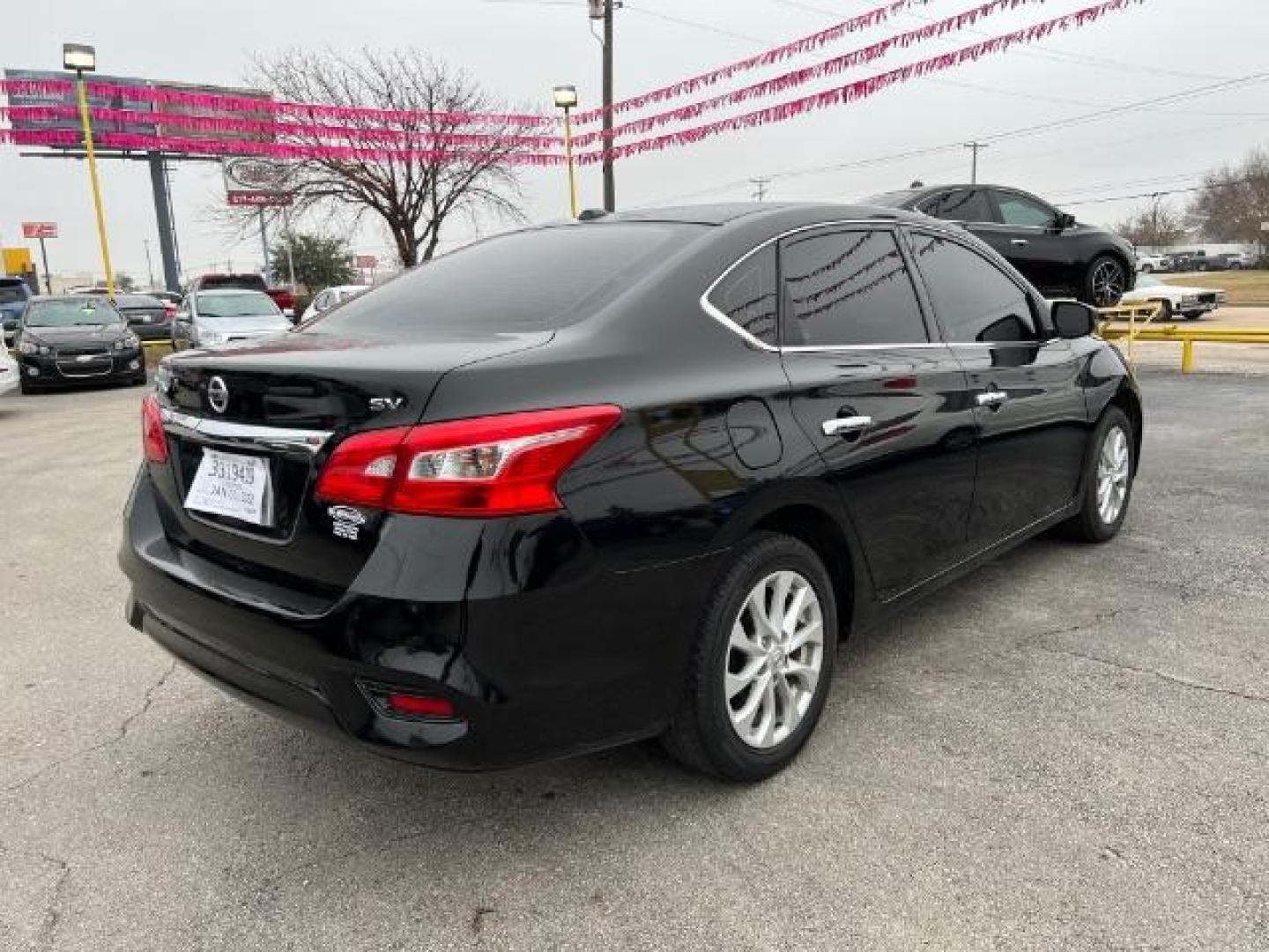 2018 BLACK Nissan Sentra SV (3N1AB7AP4JL) with an 1.8L L4 SFI DOHC 16 engine, Continuously Variabl transmission, located at 2715 W Pioneer Pkwy, Arlington, TX, 76013, (817) 265-9009, 32.710262, -97.153236 - Photo#3