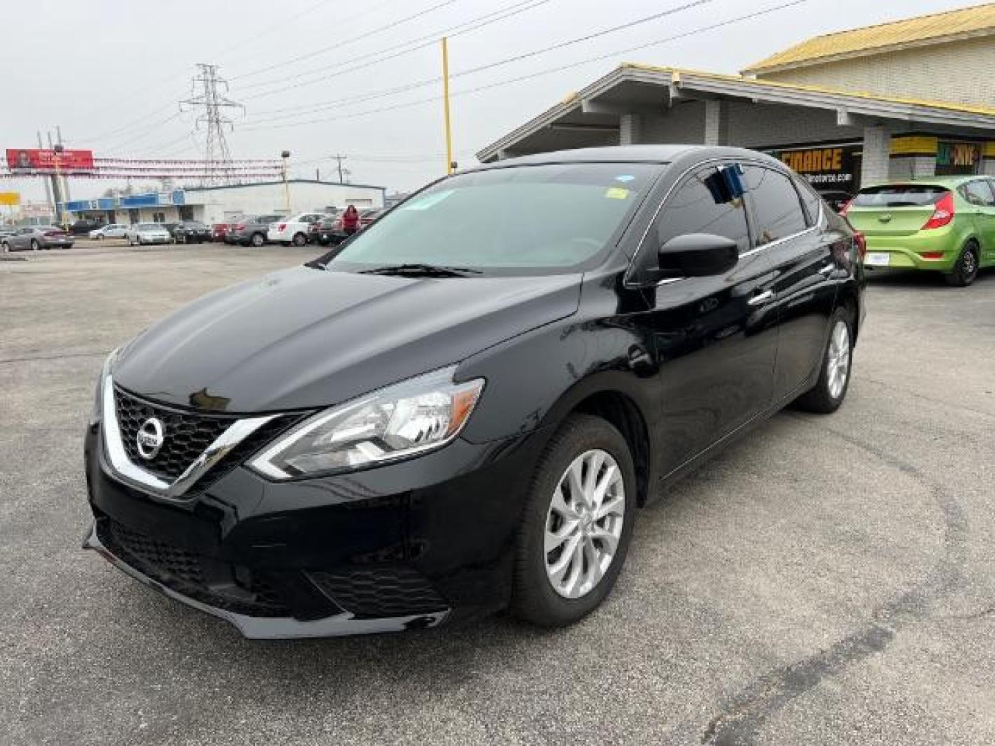 2018 BLACK Nissan Sentra SV (3N1AB7AP4JL) with an 1.8L L4 SFI DOHC 16 engine, Continuously Variabl transmission, located at 2715 W Pioneer Pkwy, Arlington, TX, 76013, (817) 265-9009, 32.710262, -97.153236 - Photo#7