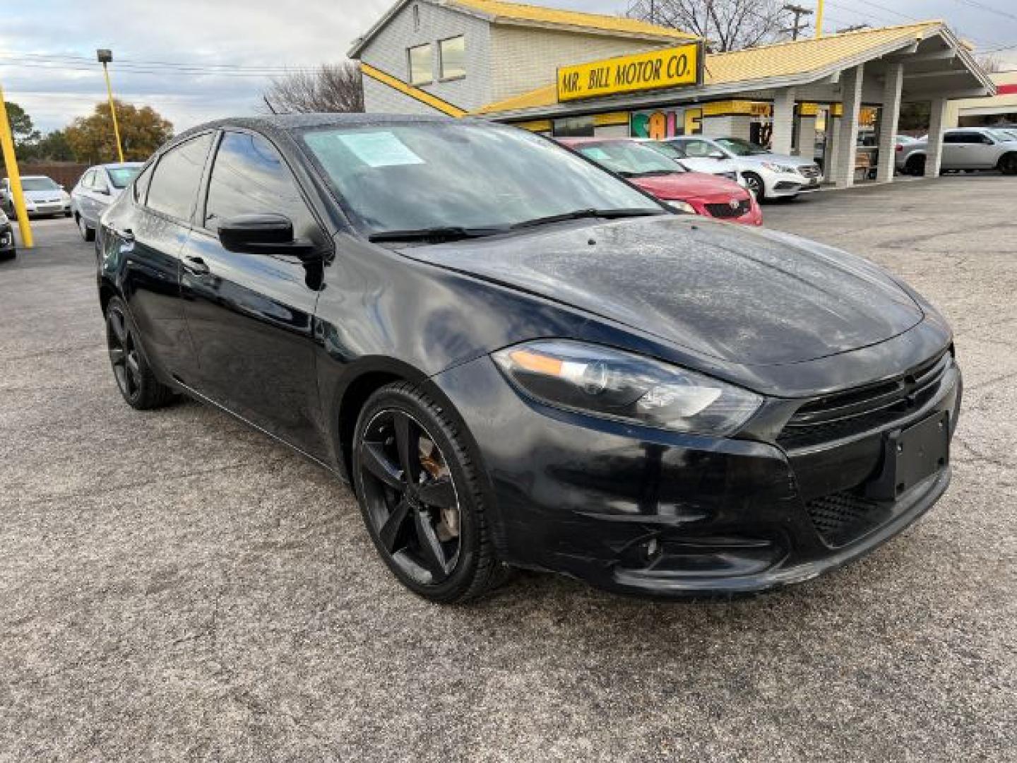 2015 BLACK Dodge Dart SXT (1C3CDFBB8FD) with an 2.4L L4 DOHC 16V engine, located at 2715 W Pioneer Pkwy, Arlington, TX, 76013, (817) 265-9009, 32.710262, -97.153236- Photo#4