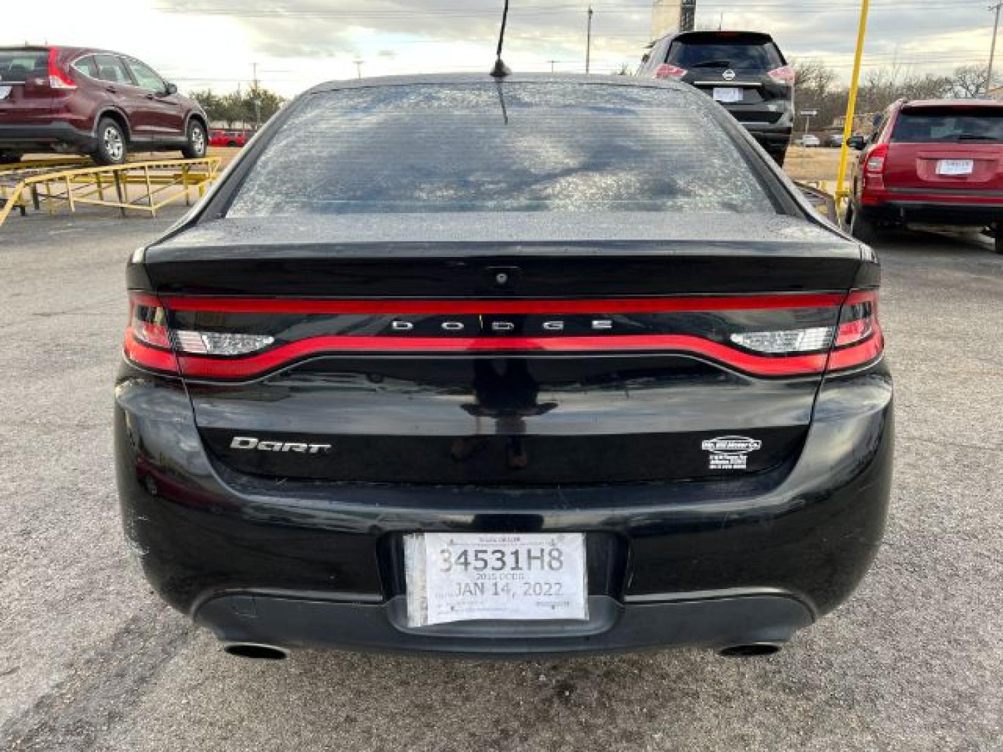 2015 BLACK Dodge Dart SXT (1C3CDFBB8FD) with an 2.4L L4 DOHC 16V engine, located at 2715 W Pioneer Pkwy, Arlington, TX, 76013, (817) 265-9009, 32.710262, -97.153236- Photo#7