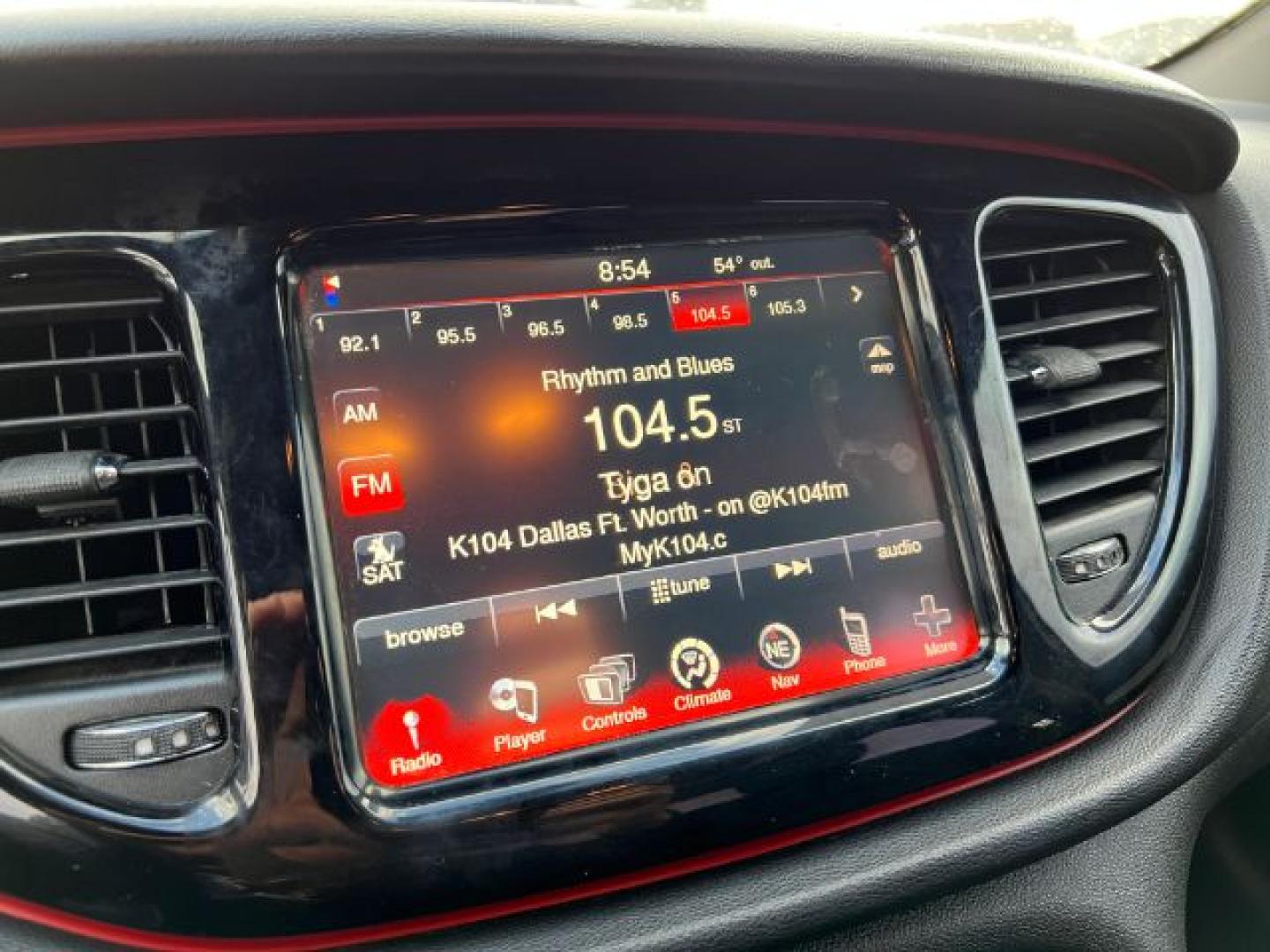 2015 BLACK Dodge Dart SXT (1C3CDFBB8FD) with an 2.4L L4 DOHC 16V engine, located at 2715 W Pioneer Pkwy, Arlington, TX, 76013, (817) 265-9009, 32.710262, -97.153236- Photo#16