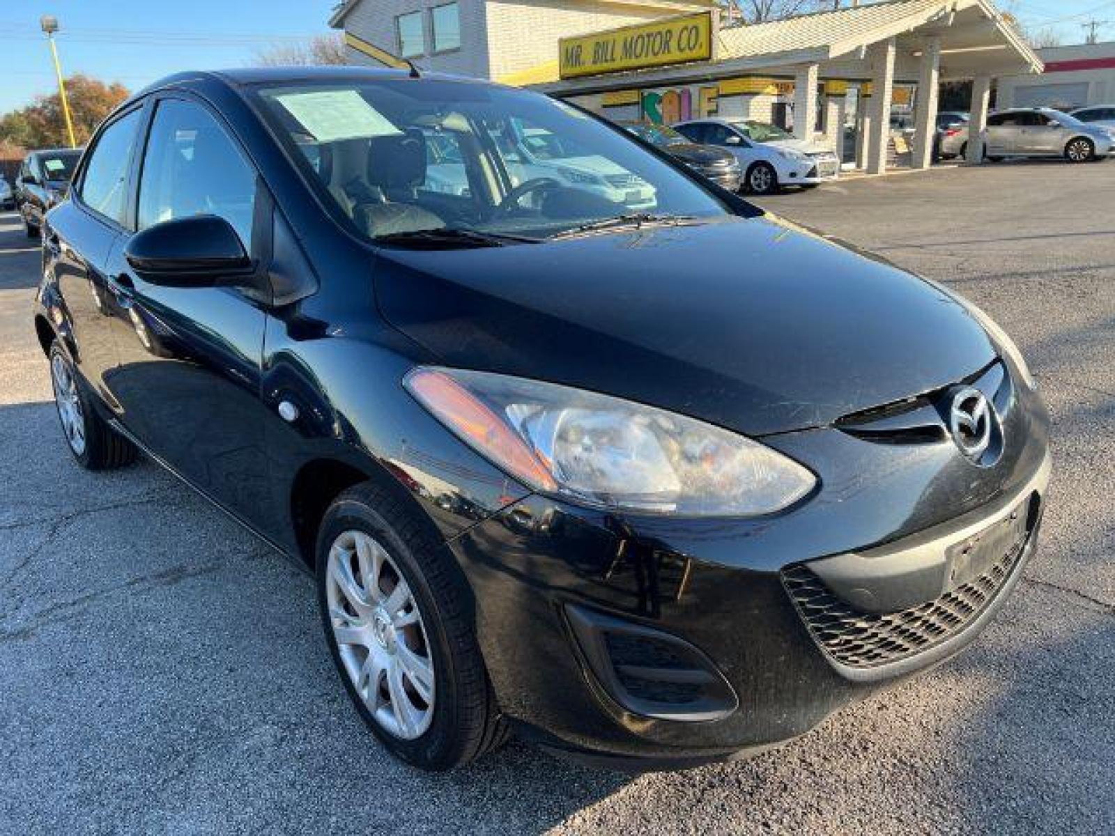 2014 BLACK Mazda MAZDA2 Sport AT (JM1DE1KZ9E0) with an 1.5L L4 DOHC 16V engine, 4-Speed Automatic transmission, located at 2715 W Pioneer Pkwy, Arlington, TX, 76013, (817) 265-9009, 32.710262, -97.153236 - Photo #4