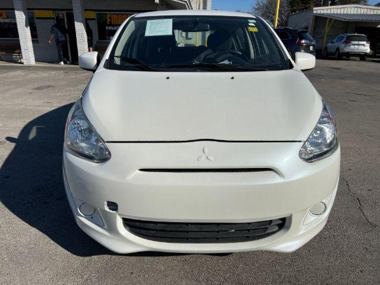 2015 WHITE Mitsubishi Mirage ES (ML32A3HJXFH) with an 1.2L L3 DOHC engine, located at 2715 W Pioneer Pkwy, Arlington, TX, 76013, (817) 265-9009, 32.710262, -97.153236 - Photo #3