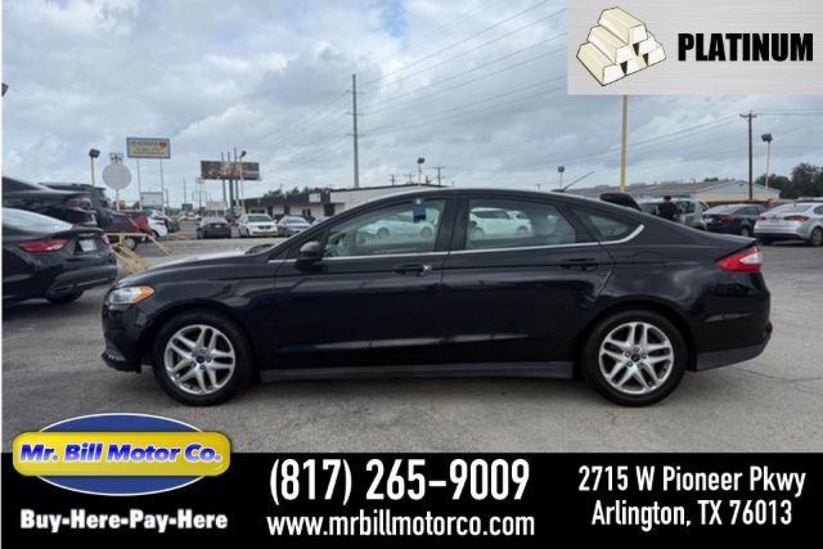 2014 BLACK Ford Fusion S (3FA6P0G77ER) with an 2.5L L4 DOHC 16V engine, located at 2715 W Pioneer Pkwy, Arlington, TX, 76013, (817) 265-9009, 32.710262, -97.153236 - Photo#0