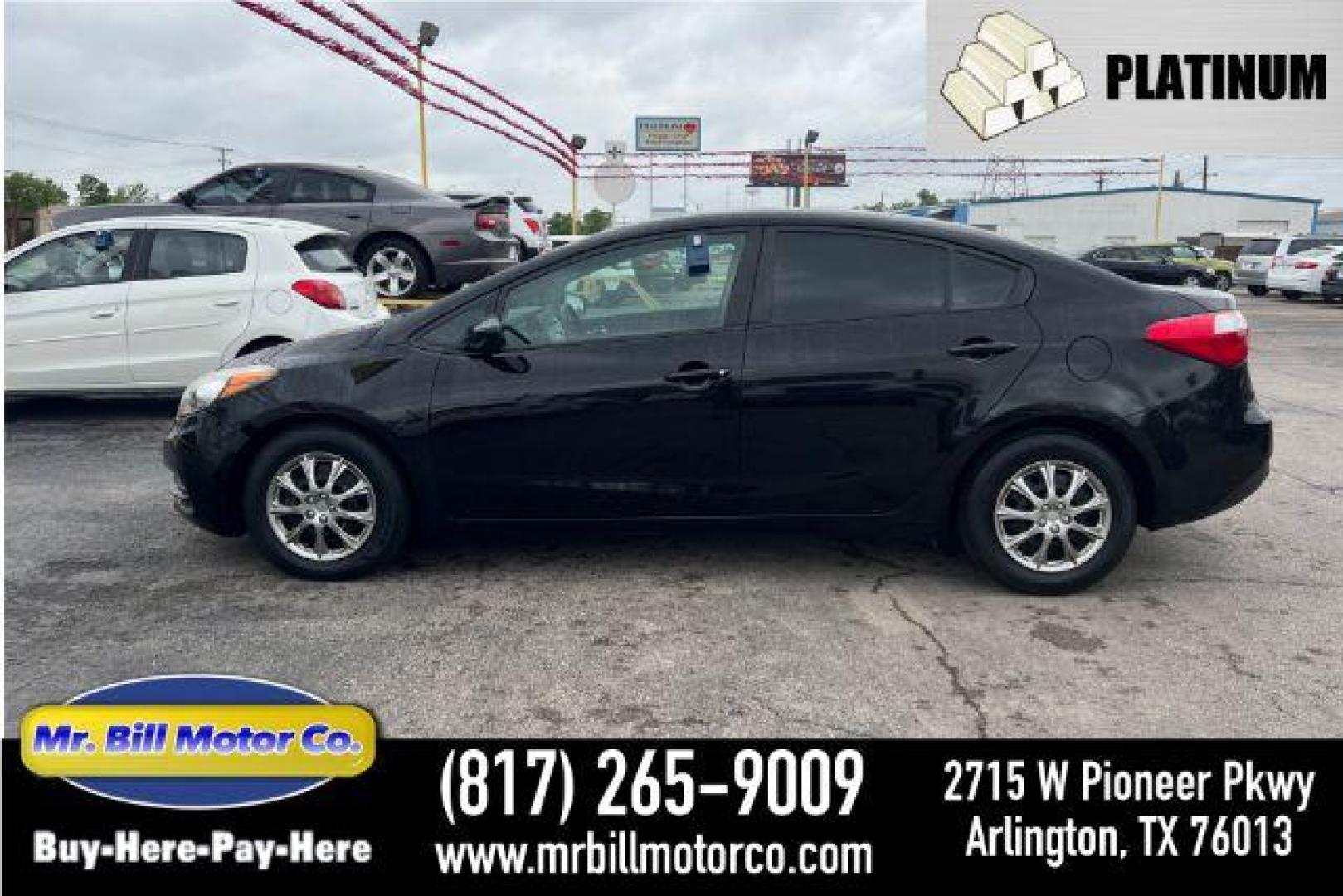 2016 BLACK Kia Forte LX w/Popular Package (KNAFK4A67G5) with an 1.8L L4 DOHC 16V engine, located at 2715 W Pioneer Pkwy, Arlington, TX, 76013, (817) 265-9009, 32.710262, -97.153236 - Photo#0