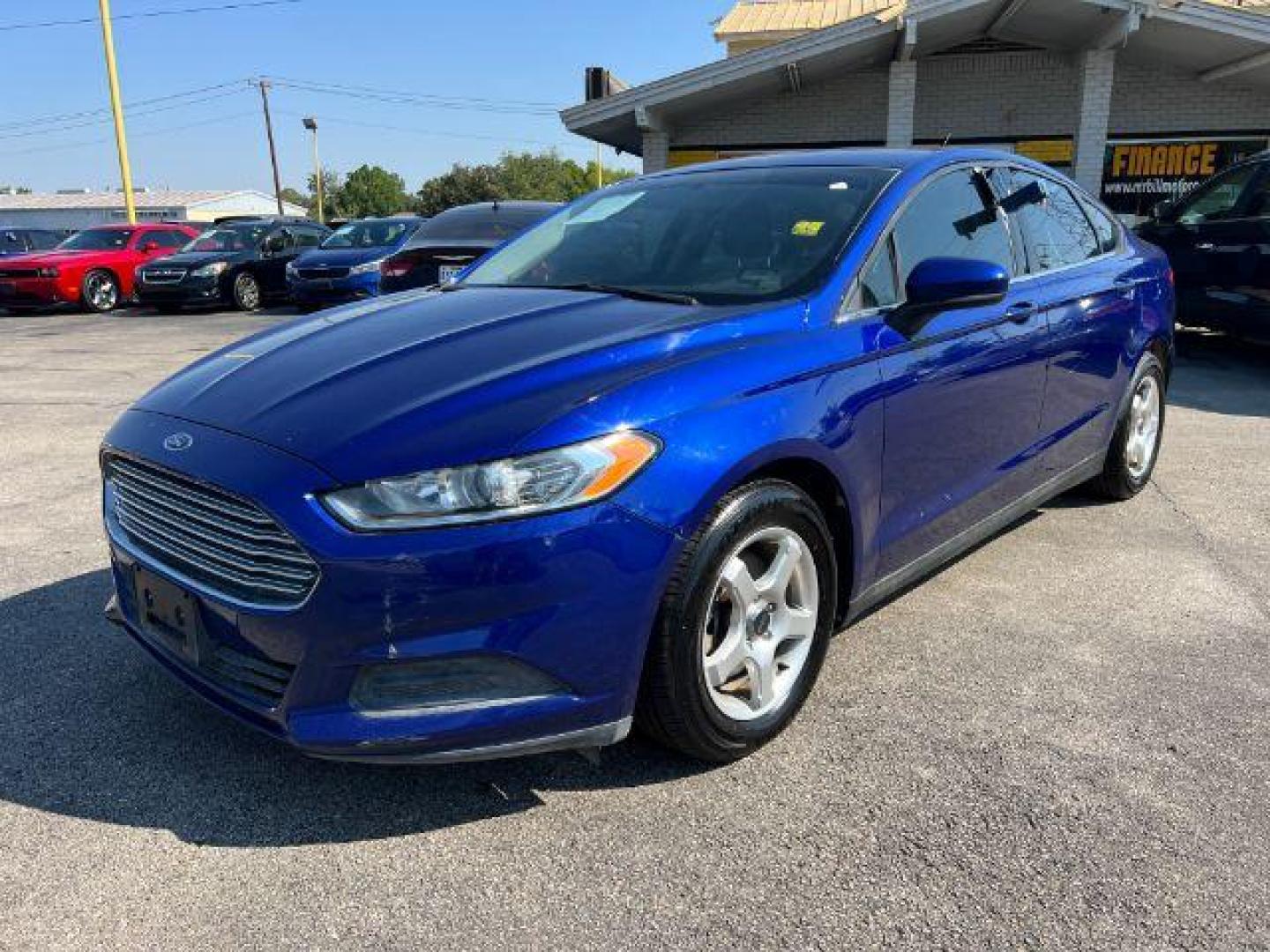 2013 BLUE Ford Fusion S (3FA6P0G76DR) with an 2.5L L4 DOHC 16V engine, located at 2715 W Pioneer Pkwy, Arlington, TX, 76013, (817) 265-9009, 32.710262, -97.153236 - Photo#2