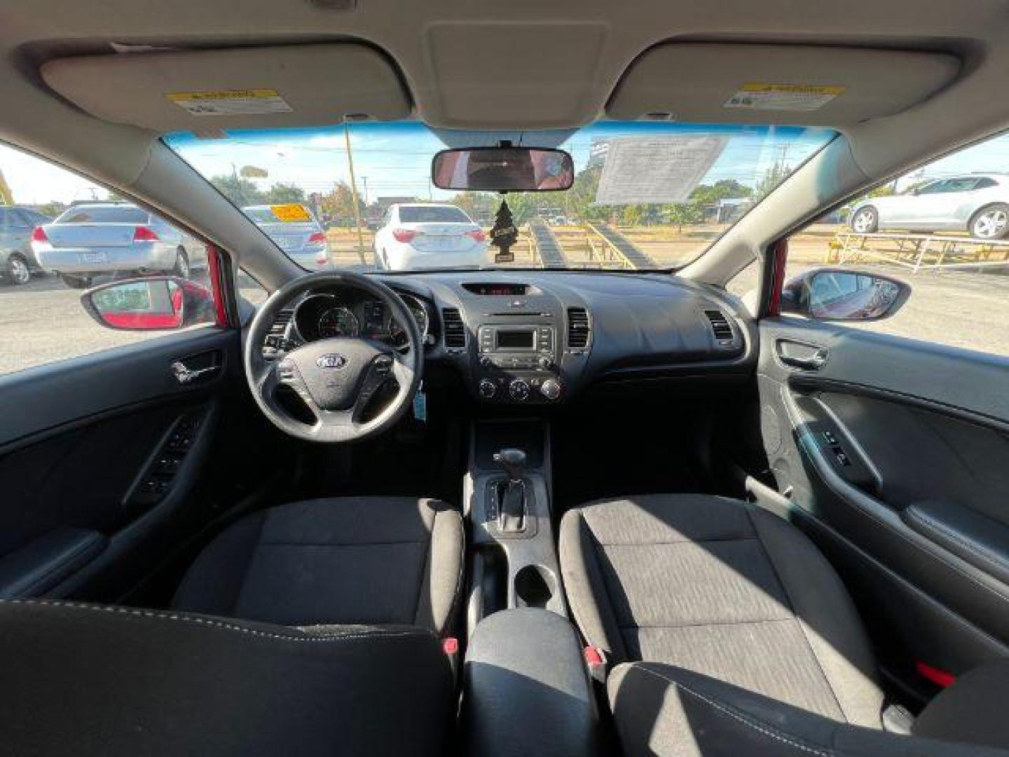 2016 RED Kia Forte LX w/Popular Package (KNAFK4A6XG5) with an 1.8L L4 DOHC 16V engine, located at 2715 W Pioneer Pkwy, Arlington, TX, 76013, (817) 265-9009, 32.710262, -97.153236 - Photo#12