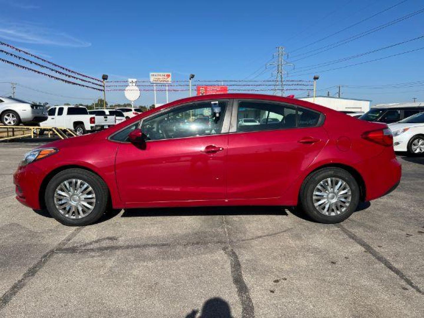 2016 RED Kia Forte LX w/Popular Package (KNAFK4A6XG5) with an 1.8L L4 DOHC 16V engine, located at 2715 W Pioneer Pkwy, Arlington, TX, 76013, (817) 265-9009, 32.710262, -97.153236 - Photo#1