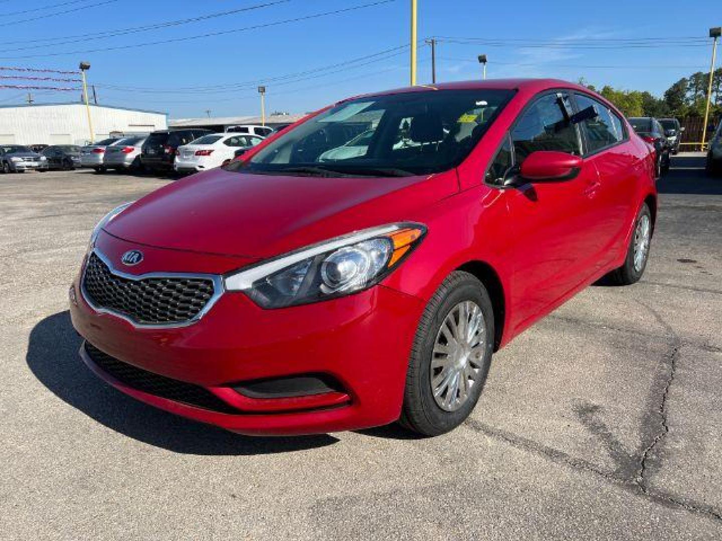 2016 RED Kia Forte LX w/Popular Package (KNAFK4A6XG5) with an 1.8L L4 DOHC 16V engine, located at 2715 W Pioneer Pkwy, Arlington, TX, 76013, (817) 265-9009, 32.710262, -97.153236 - Photo#2