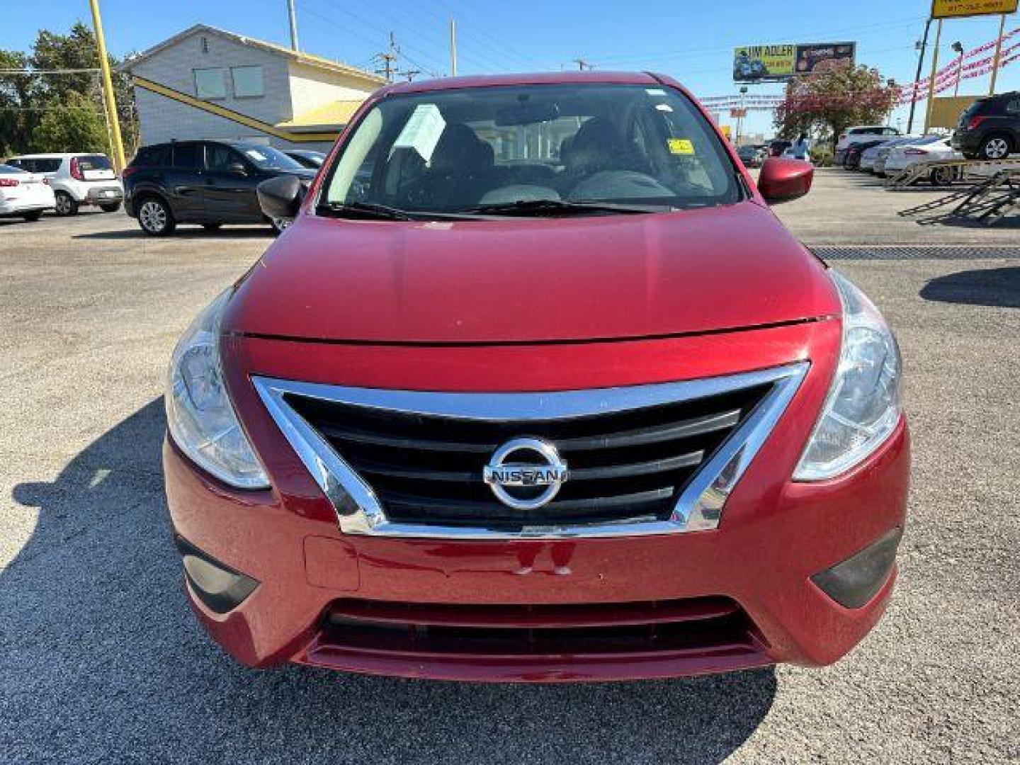 2017 Red Nissan Versa 1.6 S 4A (3N1CN7APXHK) with an 1.6L L4 DOHC 16V engine, 4-Speed Automatic transmission, located at 2715 W Pioneer Pkwy, Arlington, TX, 76013, (817) 265-9009, 32.710262, -97.153236 - Photo#3