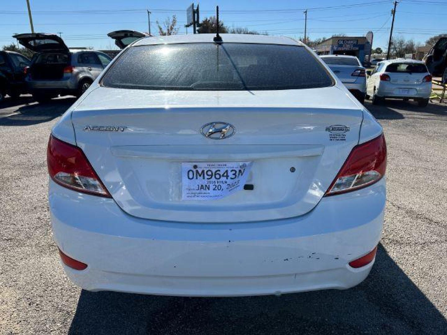 2016 WHITE Hyundai Accent SE 4-Door 6A (KMHCT4AEXGU) with an 1.6L L4 DOHC 16V engine, 6-Speed Automatic transmission, located at 2715 W Pioneer Pkwy, Arlington, TX, 76013, (817) 265-9009, 32.710262, -97.153236 - Photo#7