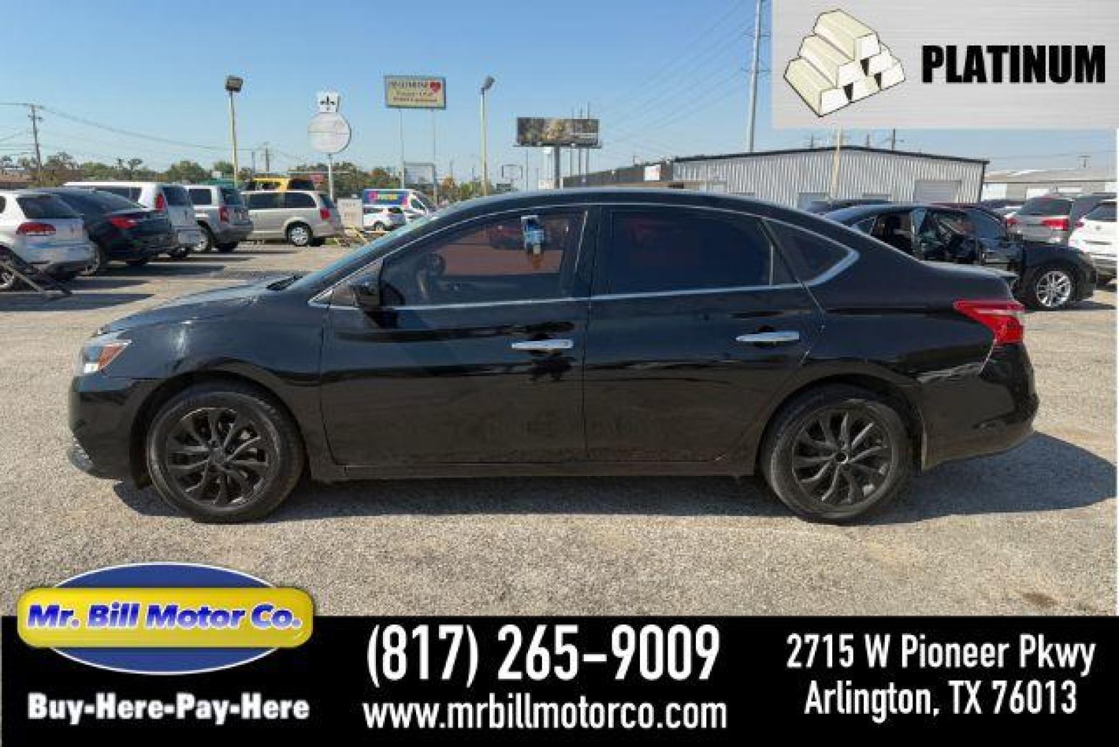 2019 BLACK Nissan Sentra SL (3N1AB7AP6KY) with an 1.8L L4 SFI DOHC 16 engine, Continuously Variabl transmission, located at 2715 W Pioneer Pkwy, Arlington, TX, 76013, (817) 265-9009, 32.710262, -97.153236 - Photo#0