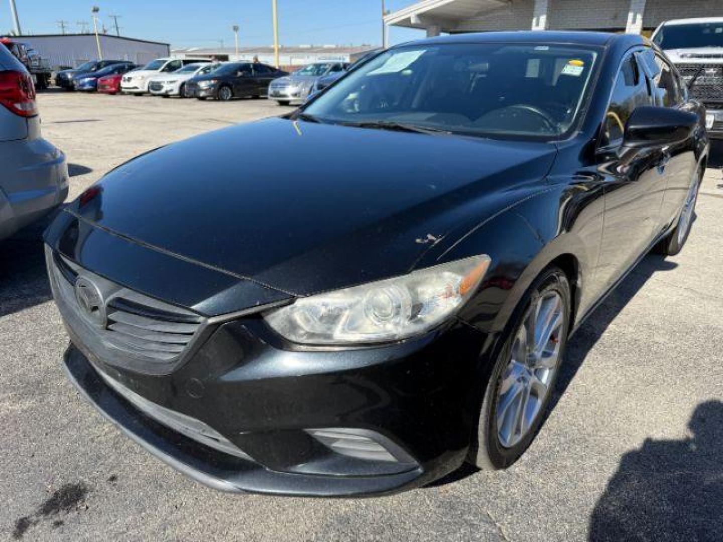 2015 BLACK Mazda Mazda6 i Touring (JM1GJ1V55F1) with an 2.5L L4 DOHC 16V engine, 5-Speed transmission, located at 2715 W Pioneer Pkwy, Arlington, TX, 76013, (817) 265-9009, 32.710262, -97.153236 - Photo#2