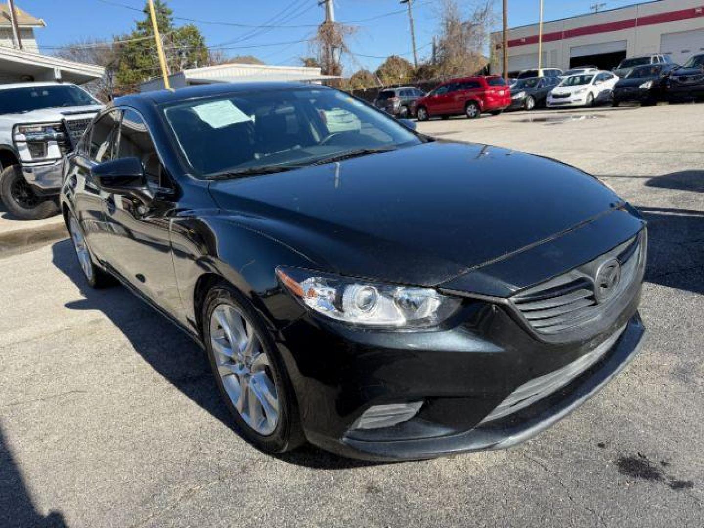 2015 BLACK Mazda Mazda6 i Touring (JM1GJ1V55F1) with an 2.5L L4 DOHC 16V engine, 5-Speed transmission, located at 2715 W Pioneer Pkwy, Arlington, TX, 76013, (817) 265-9009, 32.710262, -97.153236 - Photo#4