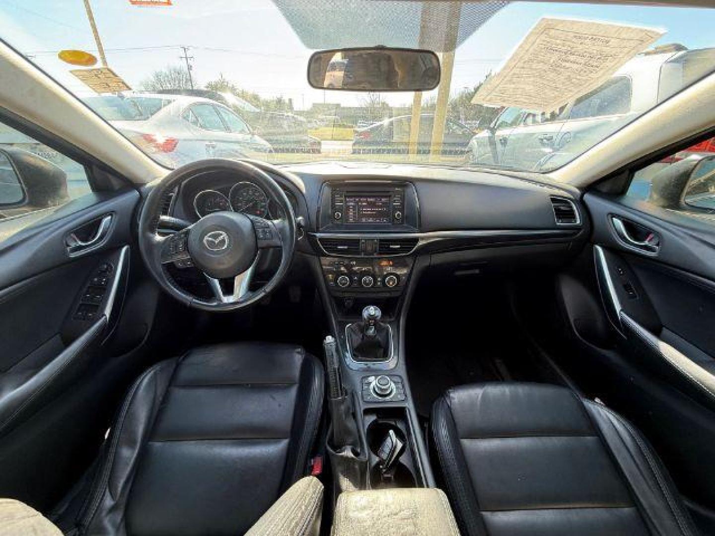 2015 BLACK Mazda Mazda6 i Touring (JM1GJ1V55F1) with an 2.5L L4 DOHC 16V engine, 5-Speed transmission, located at 2715 W Pioneer Pkwy, Arlington, TX, 76013, (817) 265-9009, 32.710262, -97.153236 - Photo#11