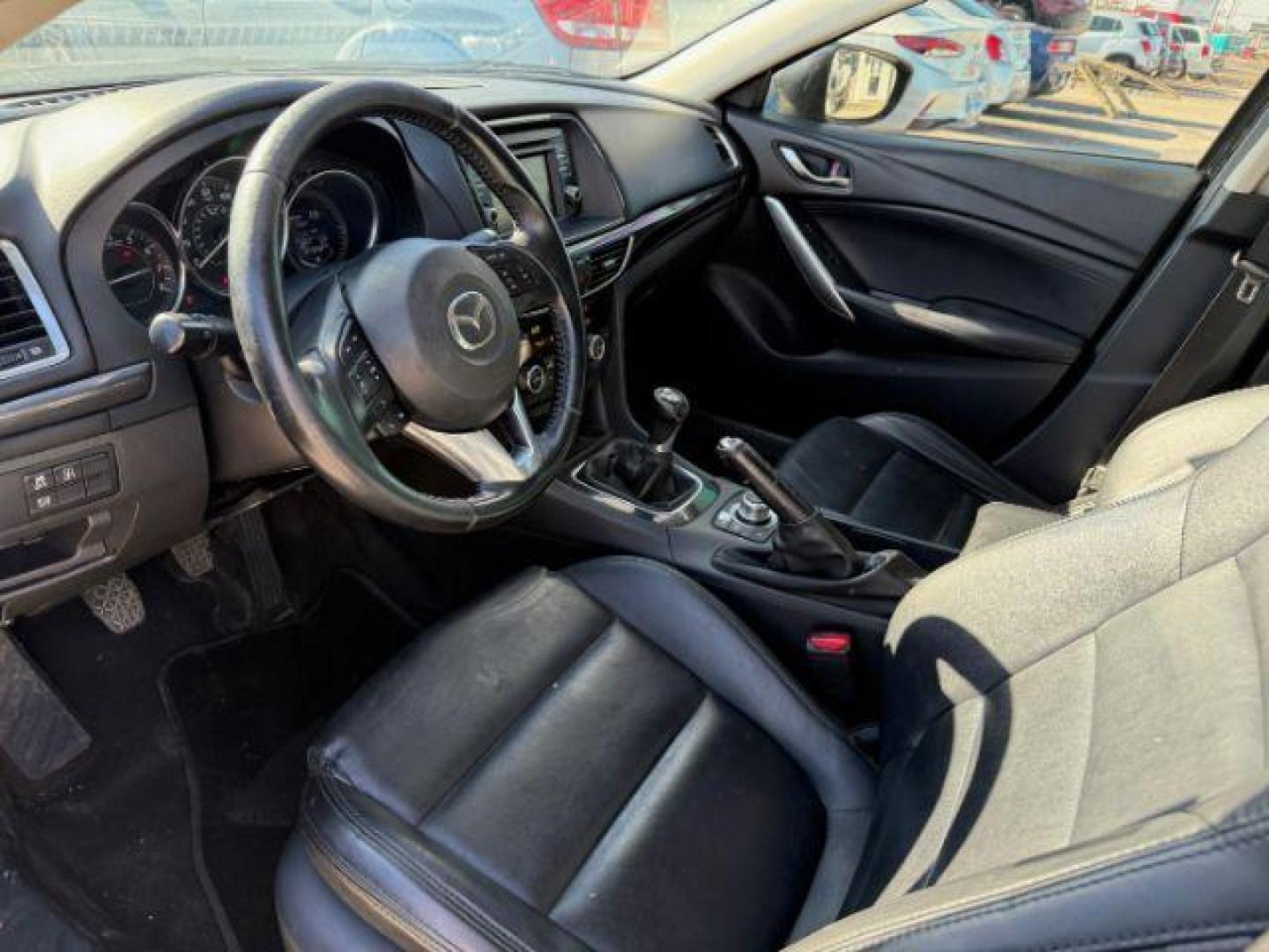 2015 BLACK Mazda Mazda6 i Touring (JM1GJ1V55F1) with an 2.5L L4 DOHC 16V engine, 5-Speed transmission, located at 2715 W Pioneer Pkwy, Arlington, TX, 76013, (817) 265-9009, 32.710262, -97.153236 - Photo#14