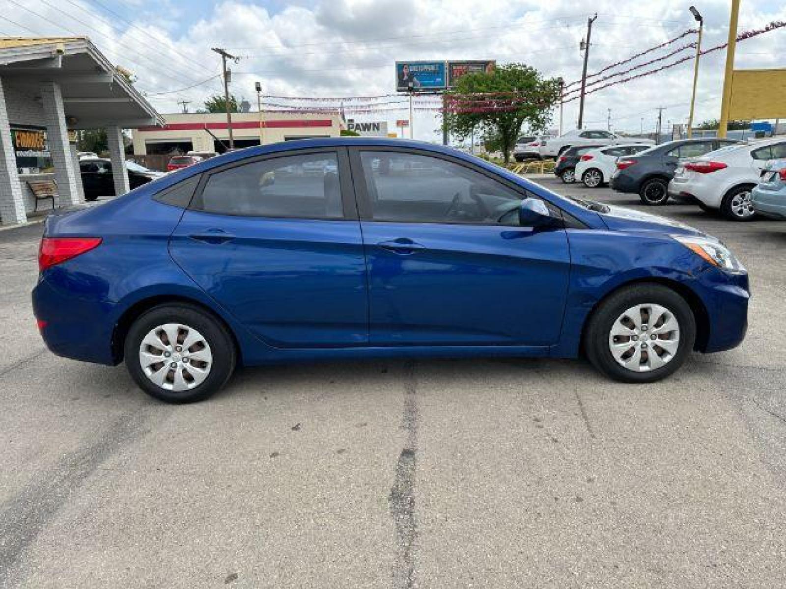 2015 BLUE Hyundai Accent GLS 4-Door 6A (KMHCT4AE8FU) with an 1.6L L4 DOHC 16V engine, 6-Speed Automatic transmission, located at 2715 W Pioneer Pkwy, Arlington, TX, 76013, (817) 265-9009, 32.710262, -97.153236 - Photo #6