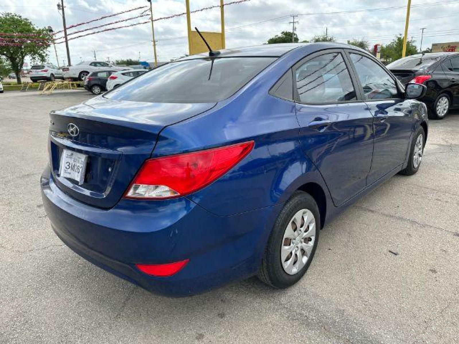 2015 BLUE Hyundai Accent GLS 4-Door 6A (KMHCT4AE8FU) with an 1.6L L4 DOHC 16V engine, 6-Speed Automatic transmission, located at 2715 W Pioneer Pkwy, Arlington, TX, 76013, (817) 265-9009, 32.710262, -97.153236 - Photo #7