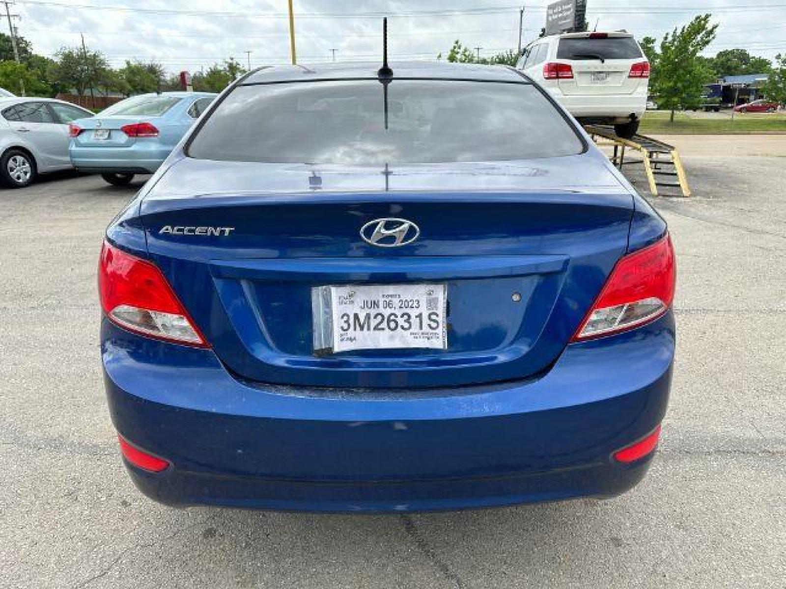 2015 BLUE Hyundai Accent GLS 4-Door 6A (KMHCT4AE8FU) with an 1.6L L4 DOHC 16V engine, 6-Speed Automatic transmission, located at 2715 W Pioneer Pkwy, Arlington, TX, 76013, (817) 265-9009, 32.710262, -97.153236 - Photo #8