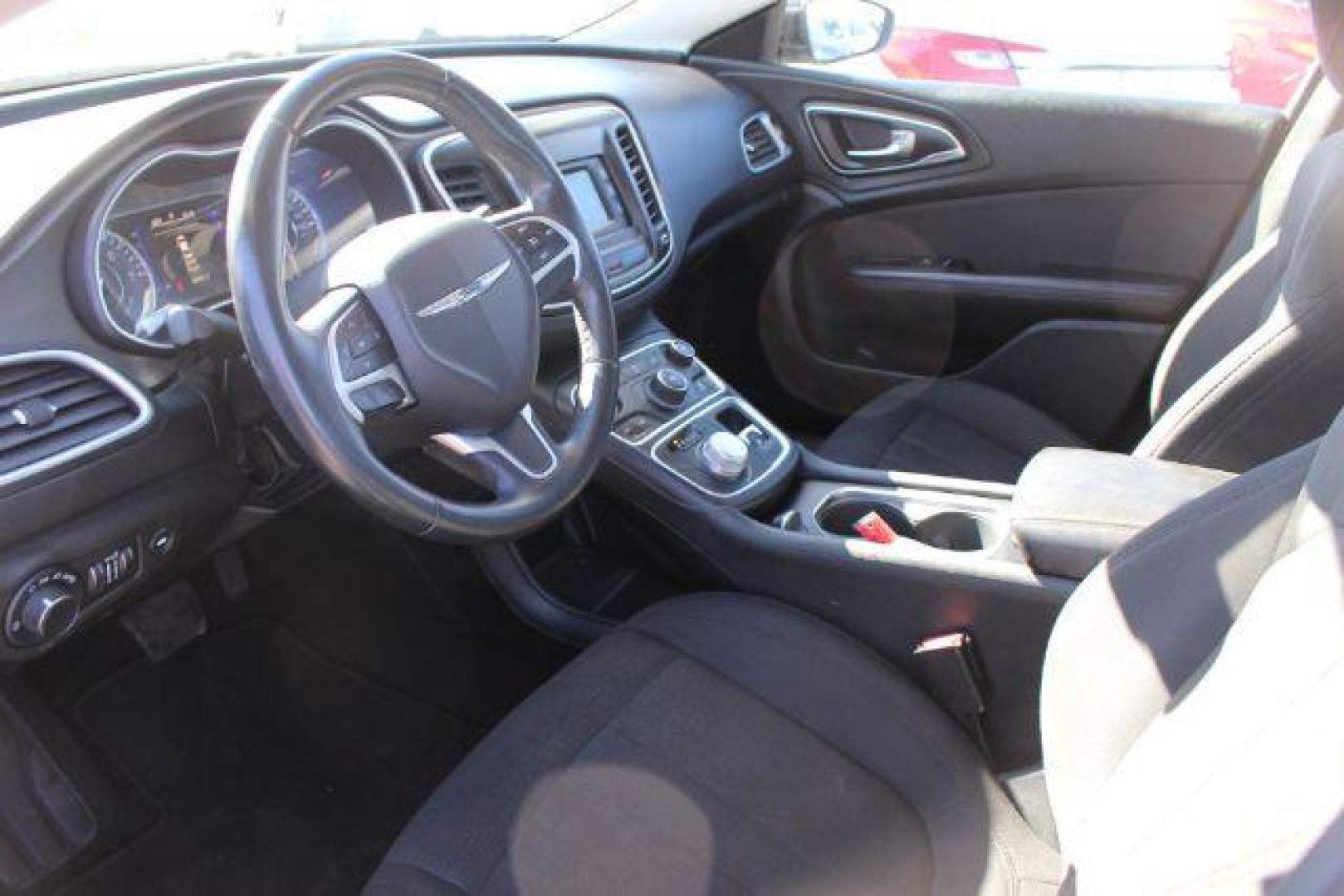 2015 BLACK Chrysler 200 4D (1C3CCCAB8FN) with an 2.4L L4 DOHC 16V engine, 9-Speed Automatic transmission, located at 2715 W Pioneer Pkwy, Arlington, TX, 76013, (817) 265-9009, 32.710262, -97.153236 - Photo#11
