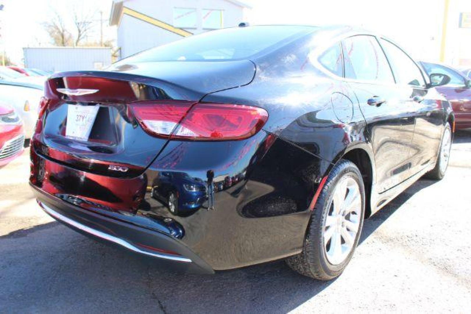 2015 BLACK Chrysler 200 4D (1C3CCCAB8FN) with an 2.4L L4 DOHC 16V engine, 9-Speed Automatic transmission, located at 2715 W Pioneer Pkwy, Arlington, TX, 76013, (817) 265-9009, 32.710262, -97.153236 - Photo#4