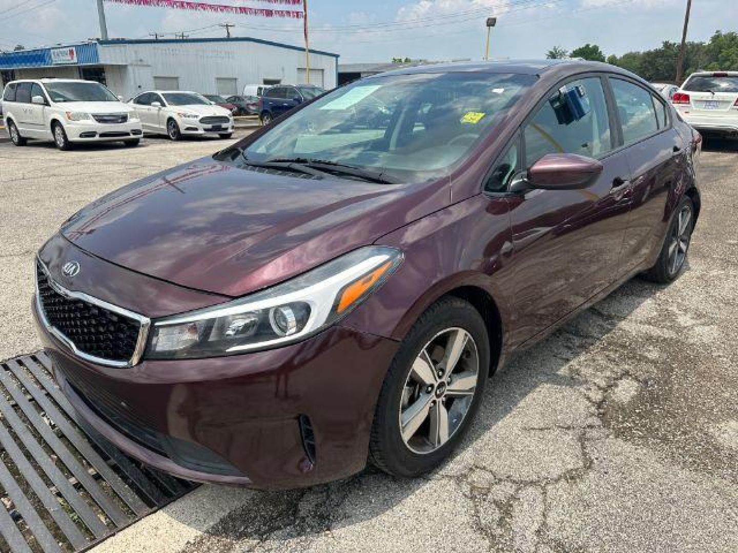 2018 RED Kia Forte LX 6M (3KPFL4A73JE) with an 2.0L L4 DOHC 16V engine, 6-Speed Manual transmission, located at 2715 W Pioneer Pkwy, Arlington, TX, 76013, (817) 265-9009, 32.710262, -97.153236 - Photo#2