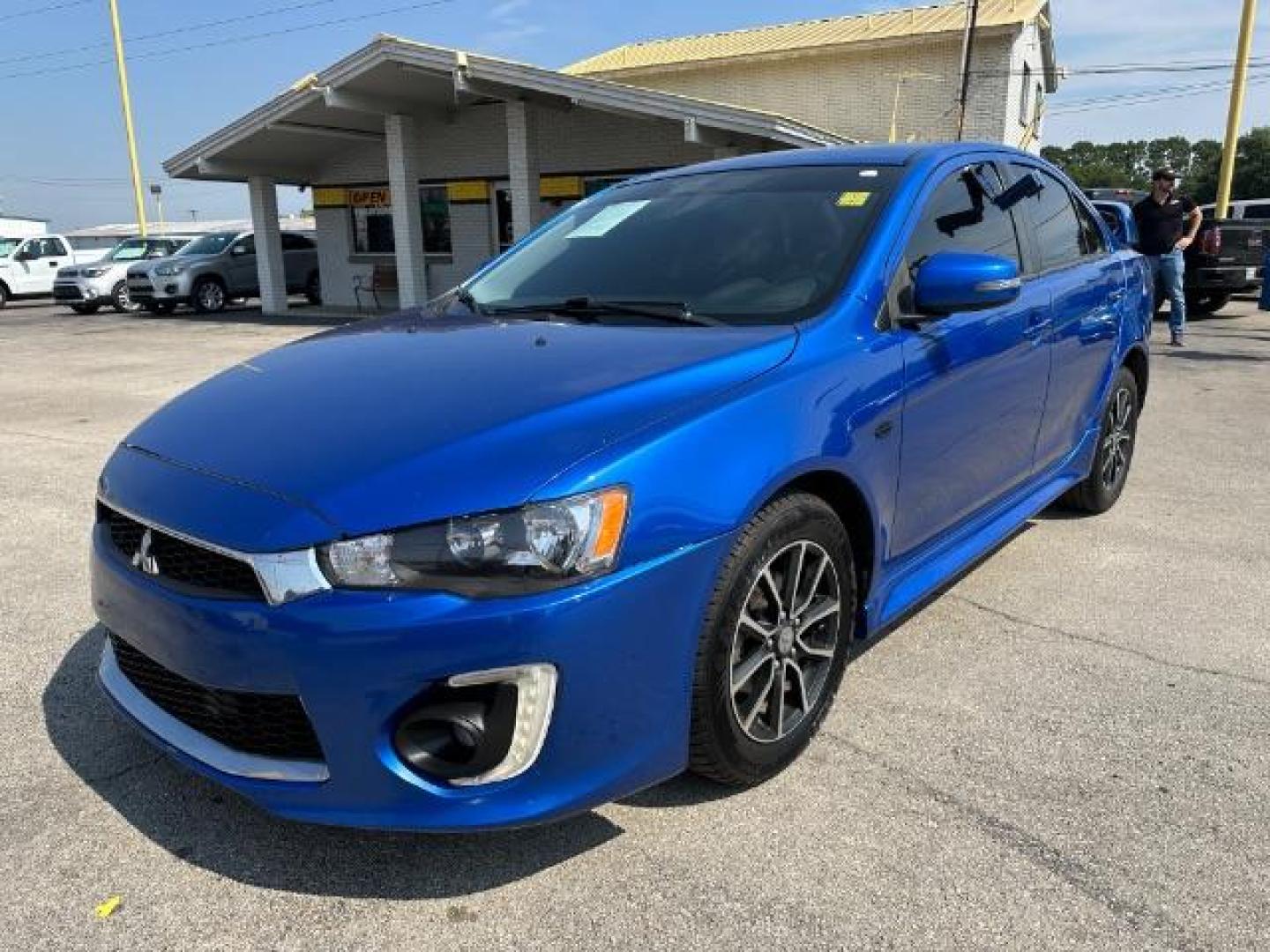 2017 BLUE Mitsubishi Lancer ES CVT (JA32U2FU2HU) with an 2.0L L4 SOHC 16V engine, Continuously Variabl transmission, located at 2715 W Pioneer Pkwy, Arlington, TX, 76013, (817) 265-9009, 32.710262, -97.153236 - Photo#1