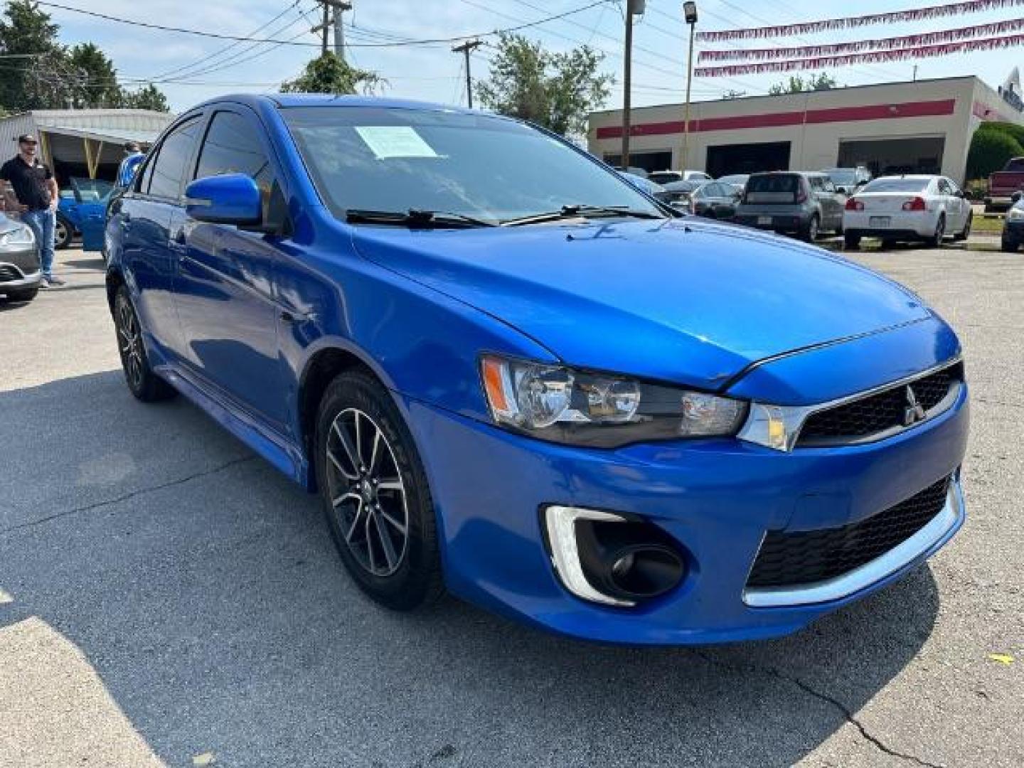 2017 BLUE Mitsubishi Lancer ES CVT (JA32U2FU2HU) with an 2.0L L4 SOHC 16V engine, Continuously Variabl transmission, located at 2715 W Pioneer Pkwy, Arlington, TX, 76013, (817) 265-9009, 32.710262, -97.153236 - Photo#8