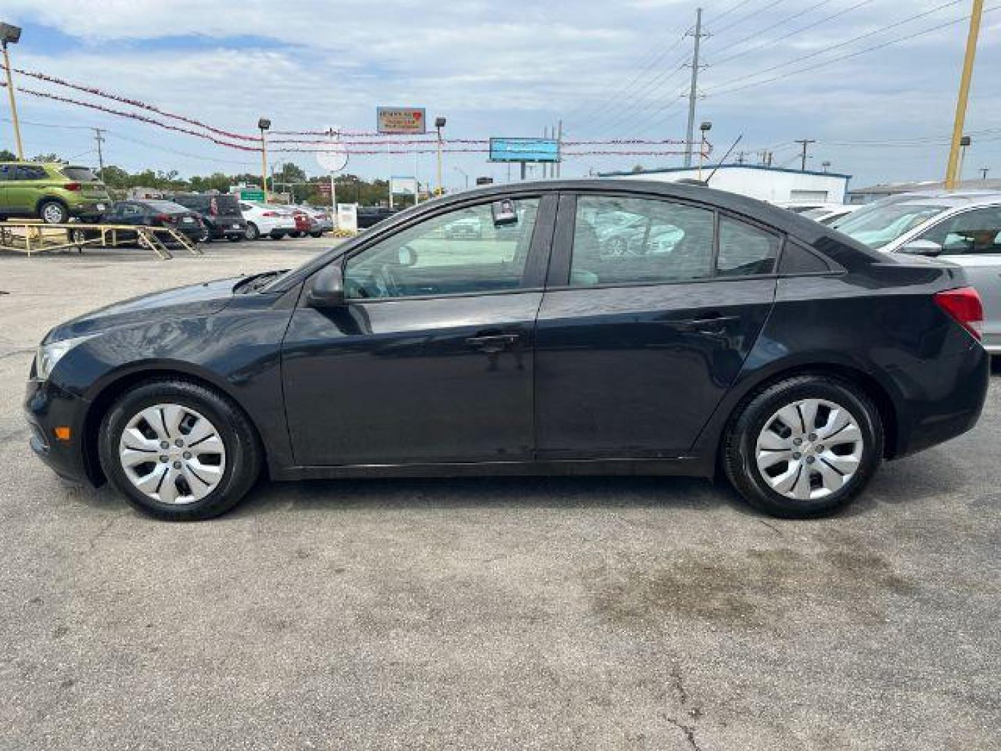 2015 BLACK Chevrolet Cruze LS Auto (1G1PA5SH7F7) with an 1.8L L4 DOHC 16V FFV engine, 6-Speed Automatic transmission, located at 2715 W Pioneer Pkwy, Arlington, TX, 76013, (817) 265-9009, 32.710262, -97.153236 - Photo#1