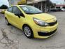 2016 YELLOW Kia Rio LX 6A (KNADM4A3XG6) with an 1.6L L4 DOHC 16V engine, 6-Speed Automatic transmission, located at 2715 W Pioneer Pkwy, Arlington, TX, 76013, (817) 265-9009, 32.710262, -97.153236 - Photo#5