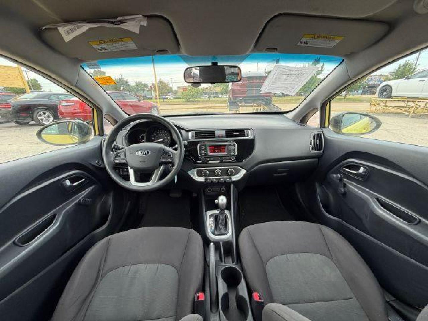2016 YELLOW Kia Rio LX 6A (KNADM4A3XG6) with an 1.6L L4 DOHC 16V engine, 6-Speed Automatic transmission, located at 2715 W Pioneer Pkwy, Arlington, TX, 76013, (817) 265-9009, 32.710262, -97.153236 - Photo#13