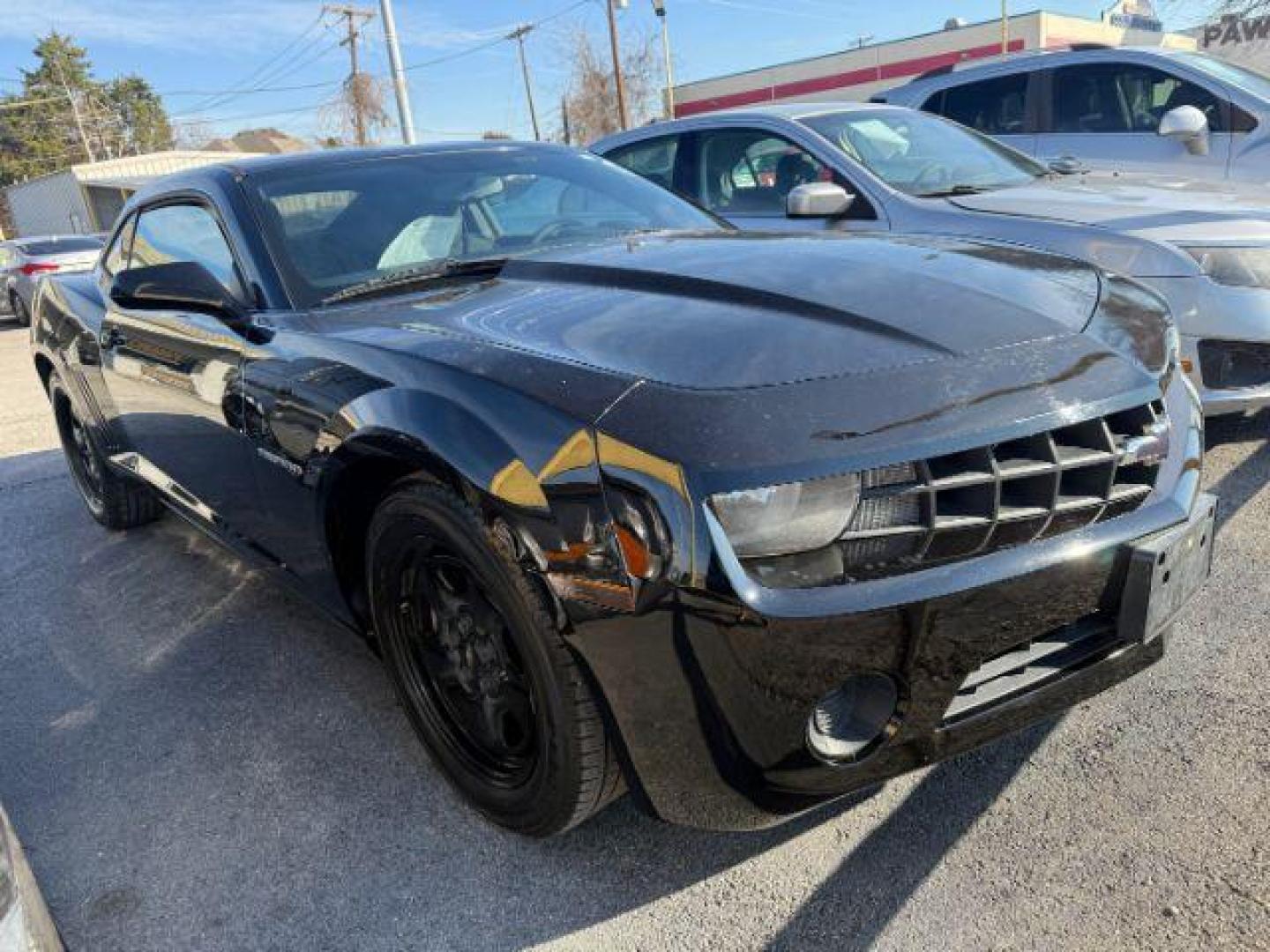 2012 Black Chevrolet Camaro LS Coupe (2G1FA1E32C9) with an 3.6L V6 DOHC 24V FFV engine, 6-Speed Automatic transmission, located at 2715 W Pioneer Pkwy, Arlington, TX, 76013, (817) 265-9009, 32.710262, -97.153236 - Photo#4