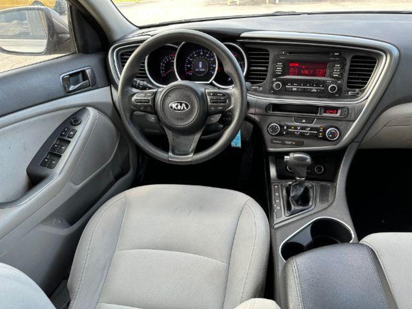 2015 GRAY Kia Optima LX (5XXGM4A77FG) with an 2.4L L4 DOHC 16V engine, 6-Speed Automatic transmission, located at 2715 W Pioneer Pkwy, Arlington, TX, 76013, (817) 265-9009, 32.710262, -97.153236 - Photo#12