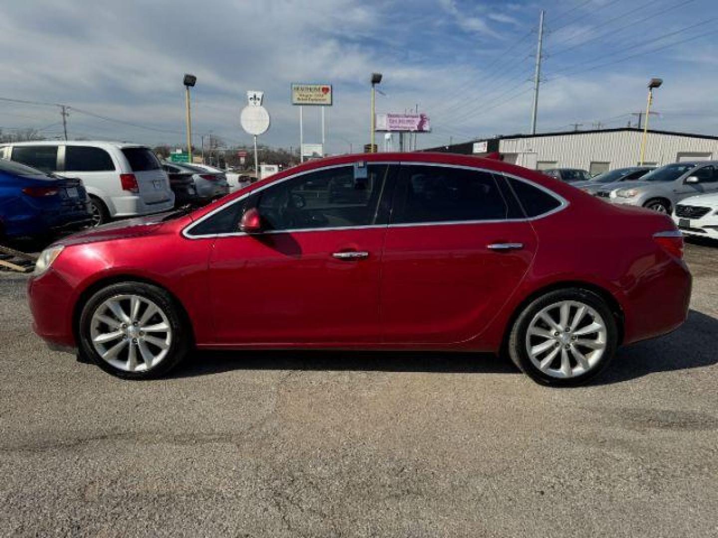 2012 RED Buick Verano Convenience (1G4PR5SK4C4) with an 2.4L L4 DOHC 16V FFV engine, 6-Speed Automatic transmission, located at 2715 W Pioneer Pkwy, Arlington, TX, 76013, (817) 265-9009, 32.710262, -97.153236 - Photo#1