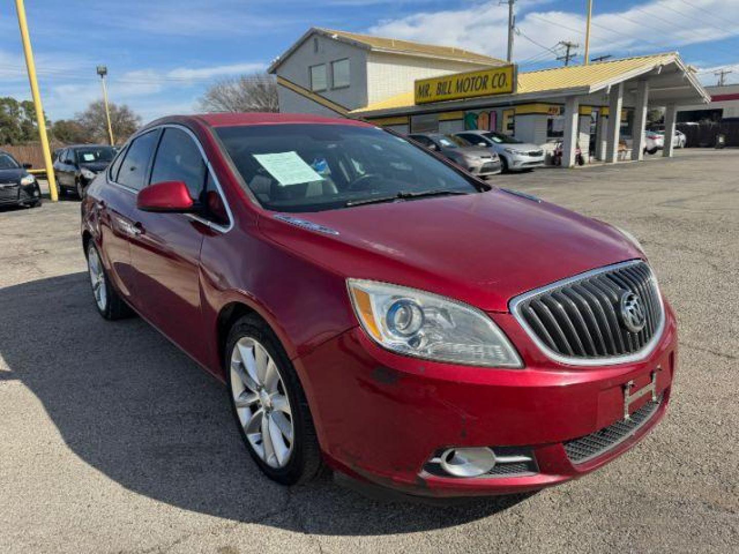 2012 RED Buick Verano Convenience (1G4PR5SK4C4) with an 2.4L L4 DOHC 16V FFV engine, 6-Speed Automatic transmission, located at 2715 W Pioneer Pkwy, Arlington, TX, 76013, (817) 265-9009, 32.710262, -97.153236 - Photo#4
